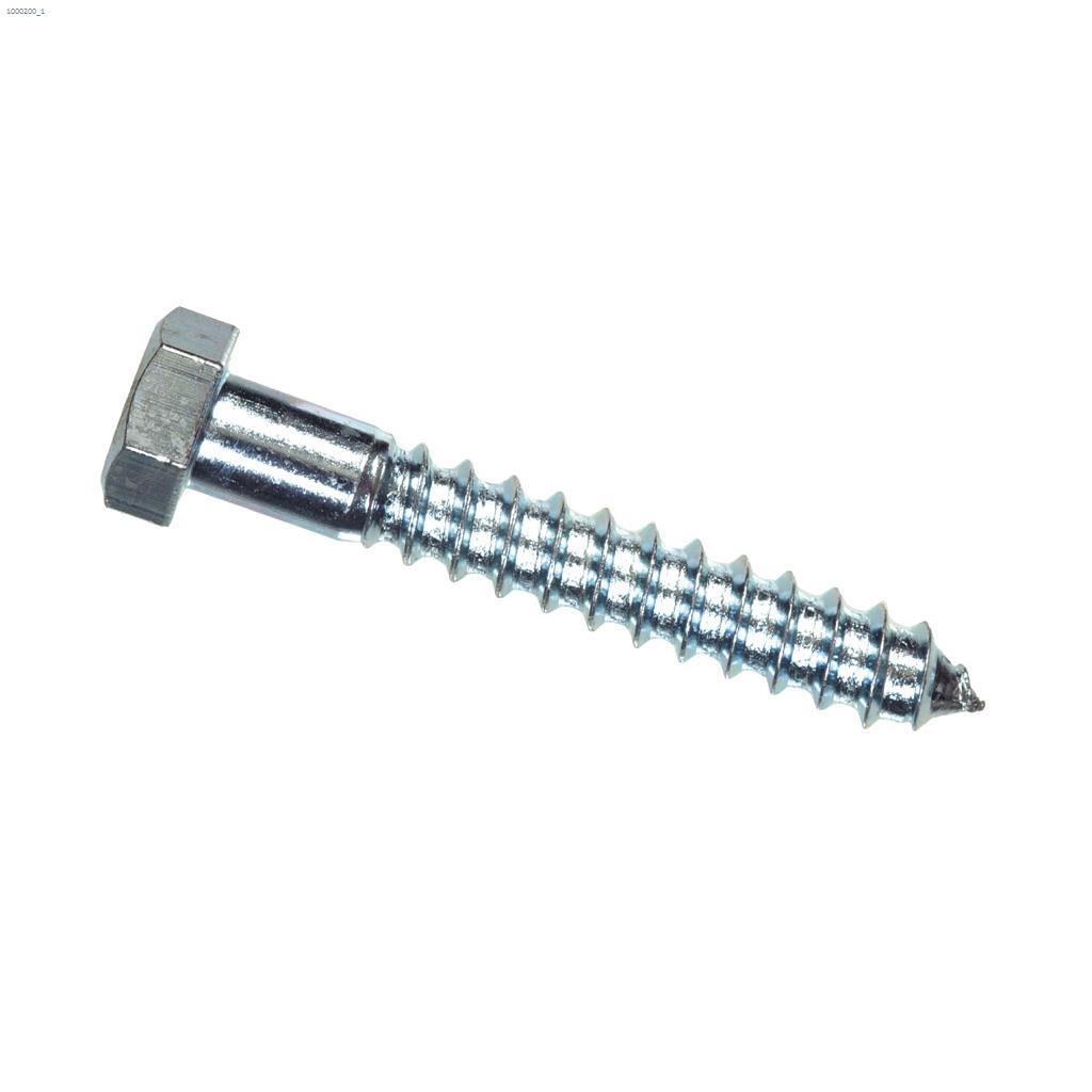 1/2" x 7" Zinc Plated Hex Lag Screw