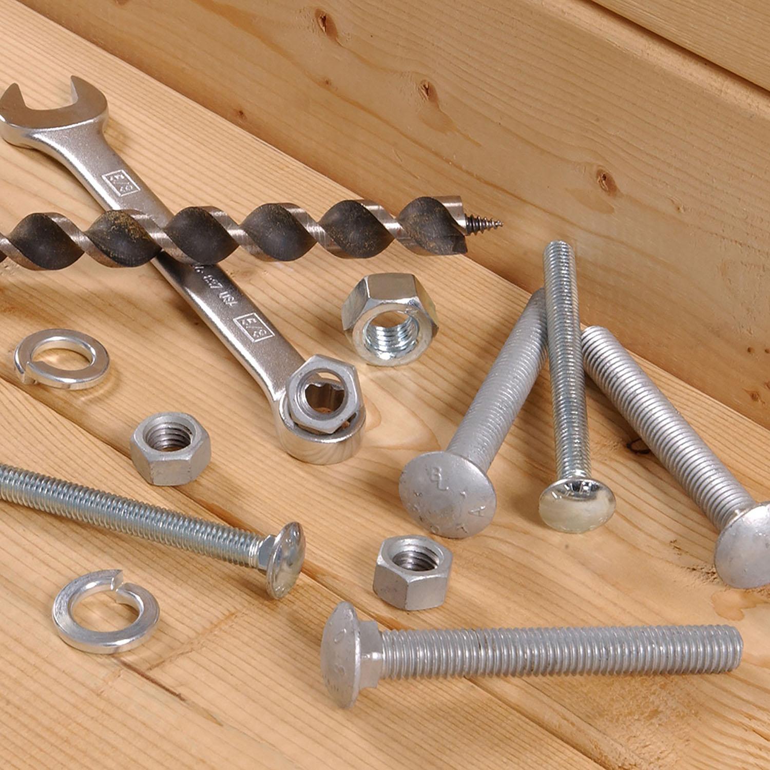 3/8" x 12" Zinc Plated Carriage Bolt
