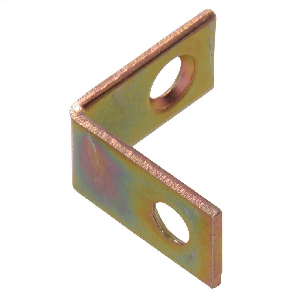 1" x 1/2" Support d'angle en zinc et bichromate jaune-4/pqt