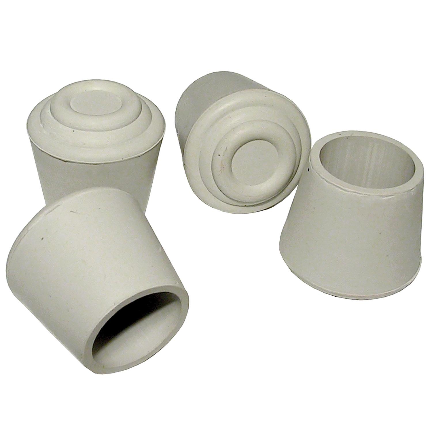 3/4" Off-White Plastic Anti-Skid Leg Tip
