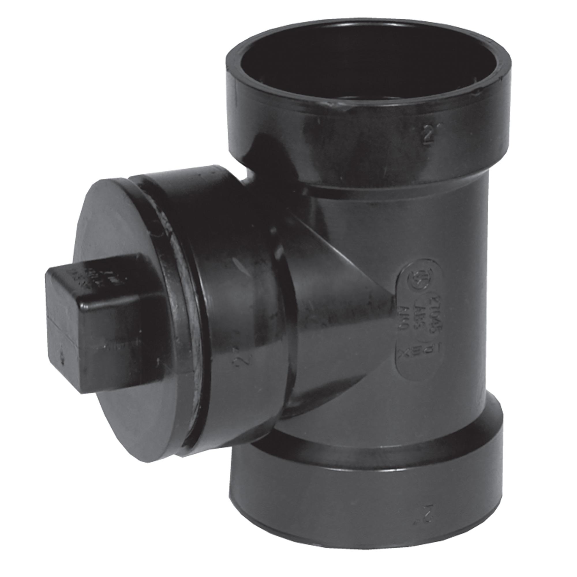 1-1/2" ABS Pipe Cleanout Tee With Plug