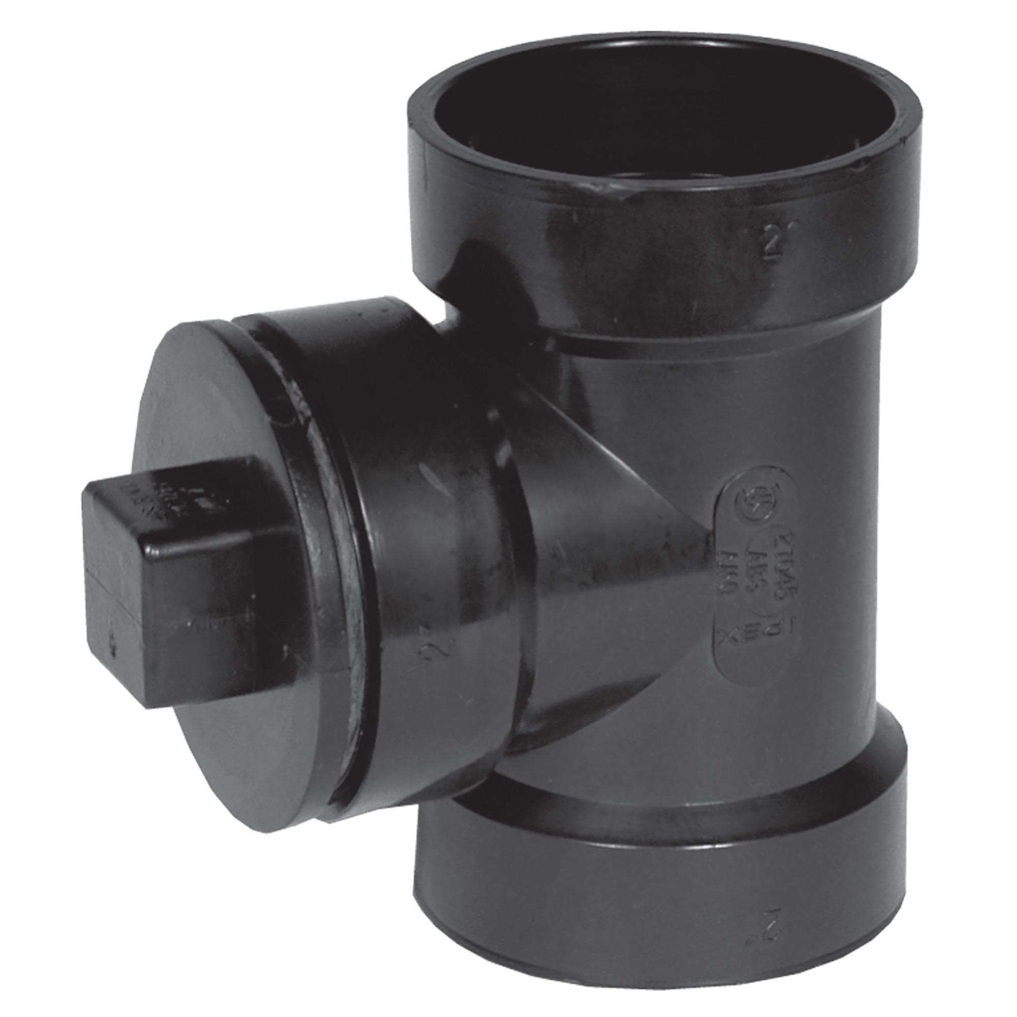 2" ABS Pipe Cleanout Tee With Plug