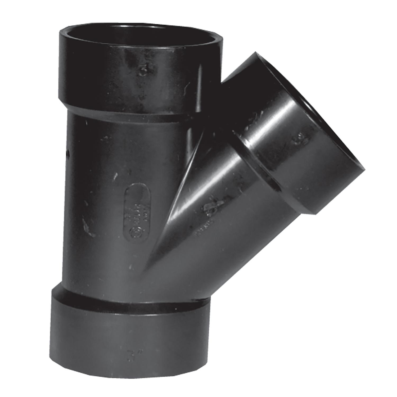 2" x 1-1/2" x 1-1/2" ABS 45 deg Pipe Wye