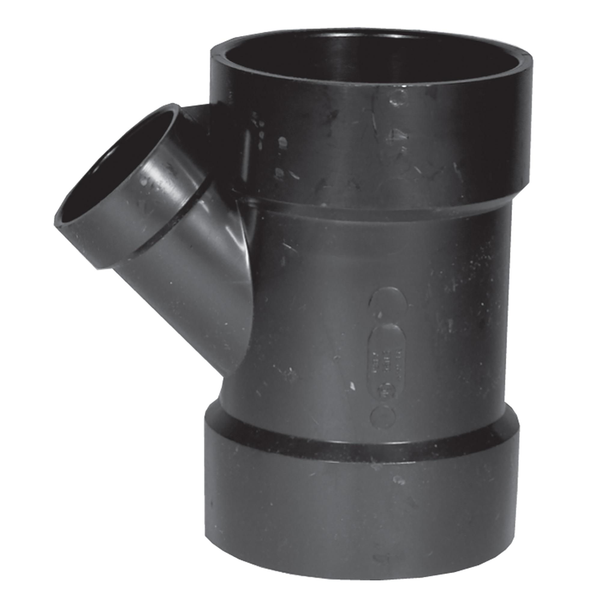 4" x 4" x 2" ABS 45 deg Pipe Wye