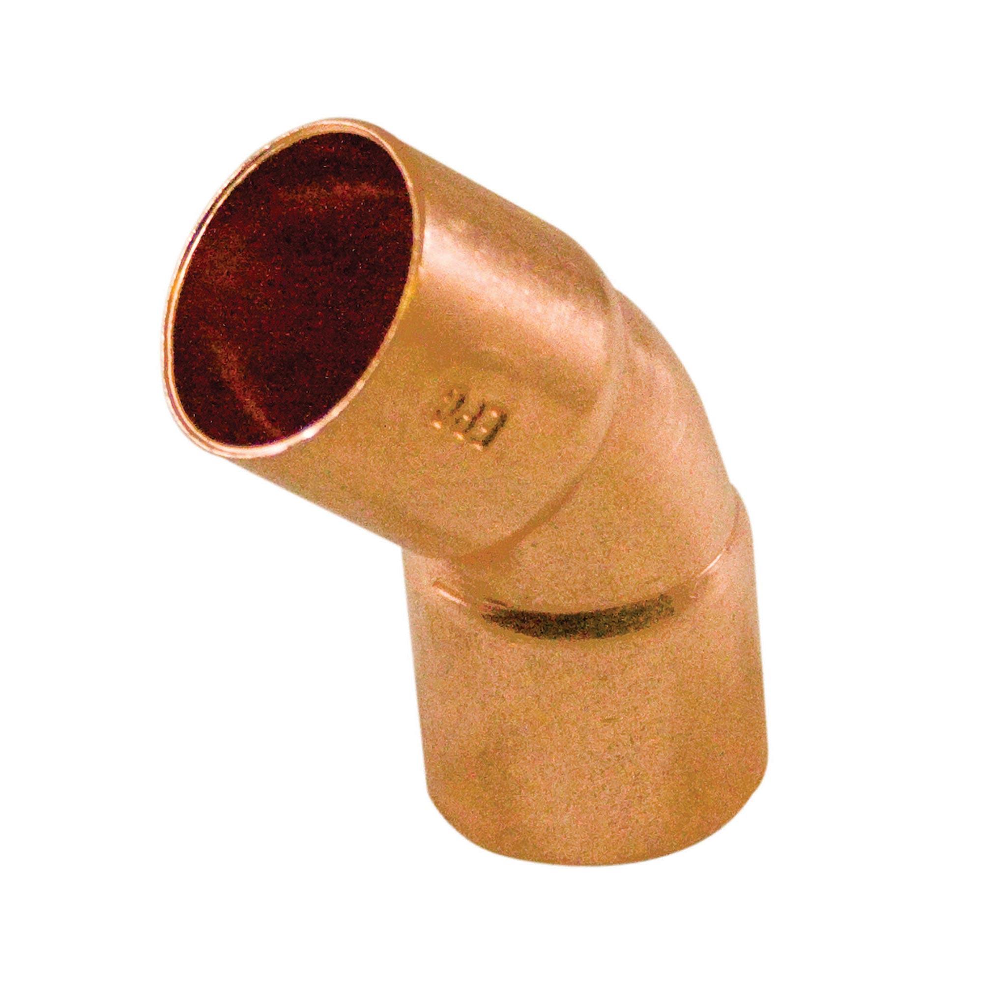 1" Copper Wrot 45 deg Elbow