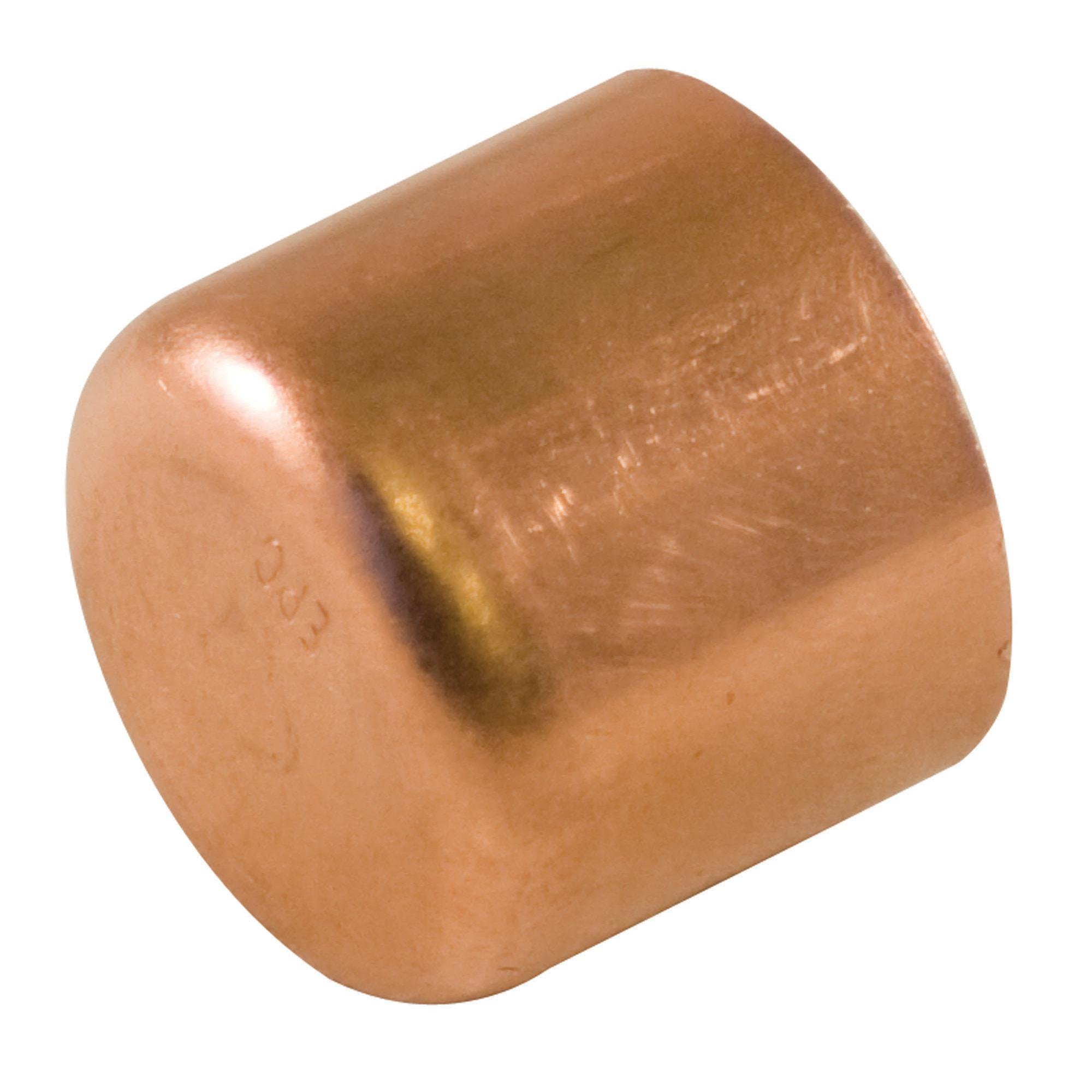 1" Copper Wrot Tube Cap