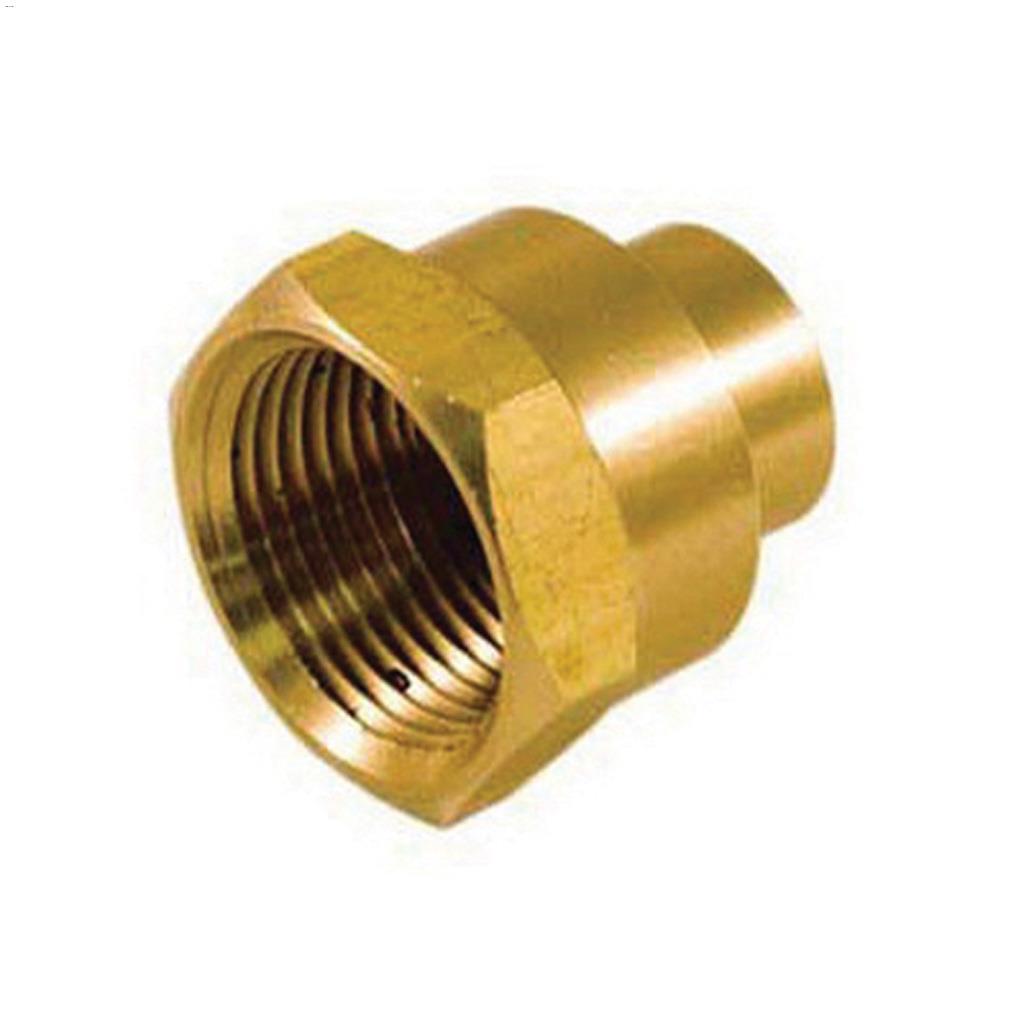 1/2" x 3/8" No Lead Bar Stock Adapter Sweat x FIP