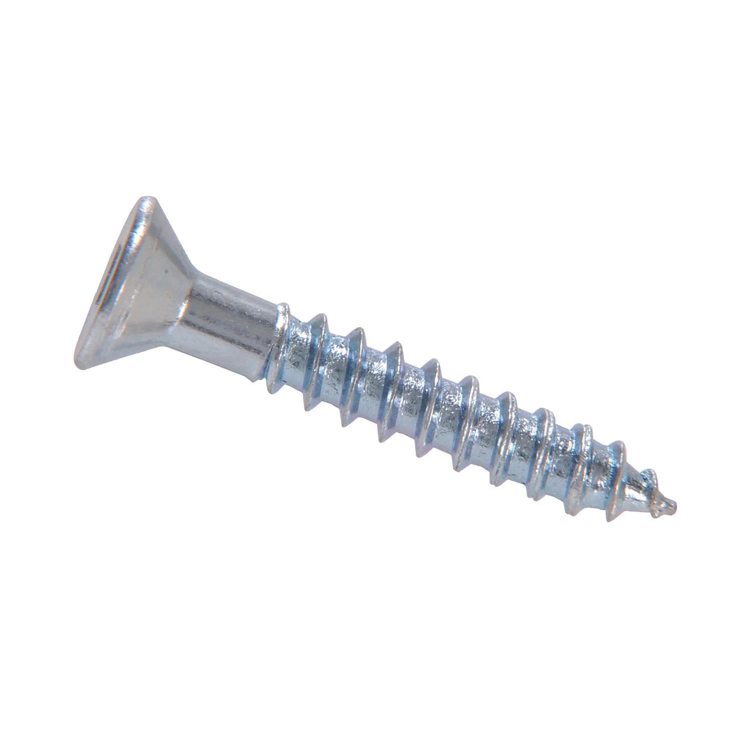 #6 x 2" Zinc Flat Head Wood Screw-8/Pack