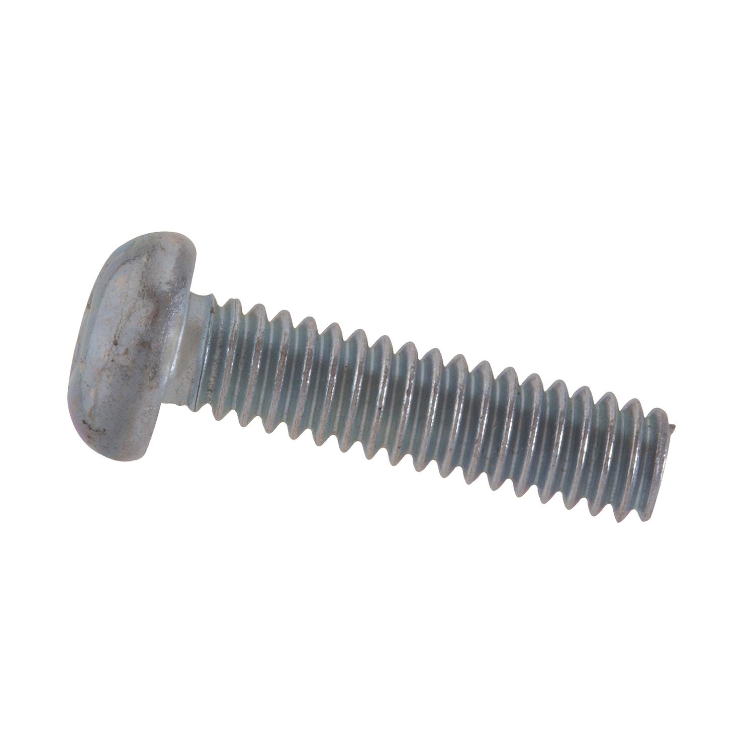 #10-24 x 1" Zinc Round Head Machine Screw-8/Pack