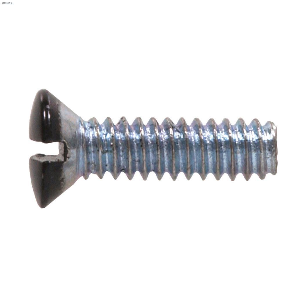 #6-32 x 1/2" Black Electrical Switch Plate Screw