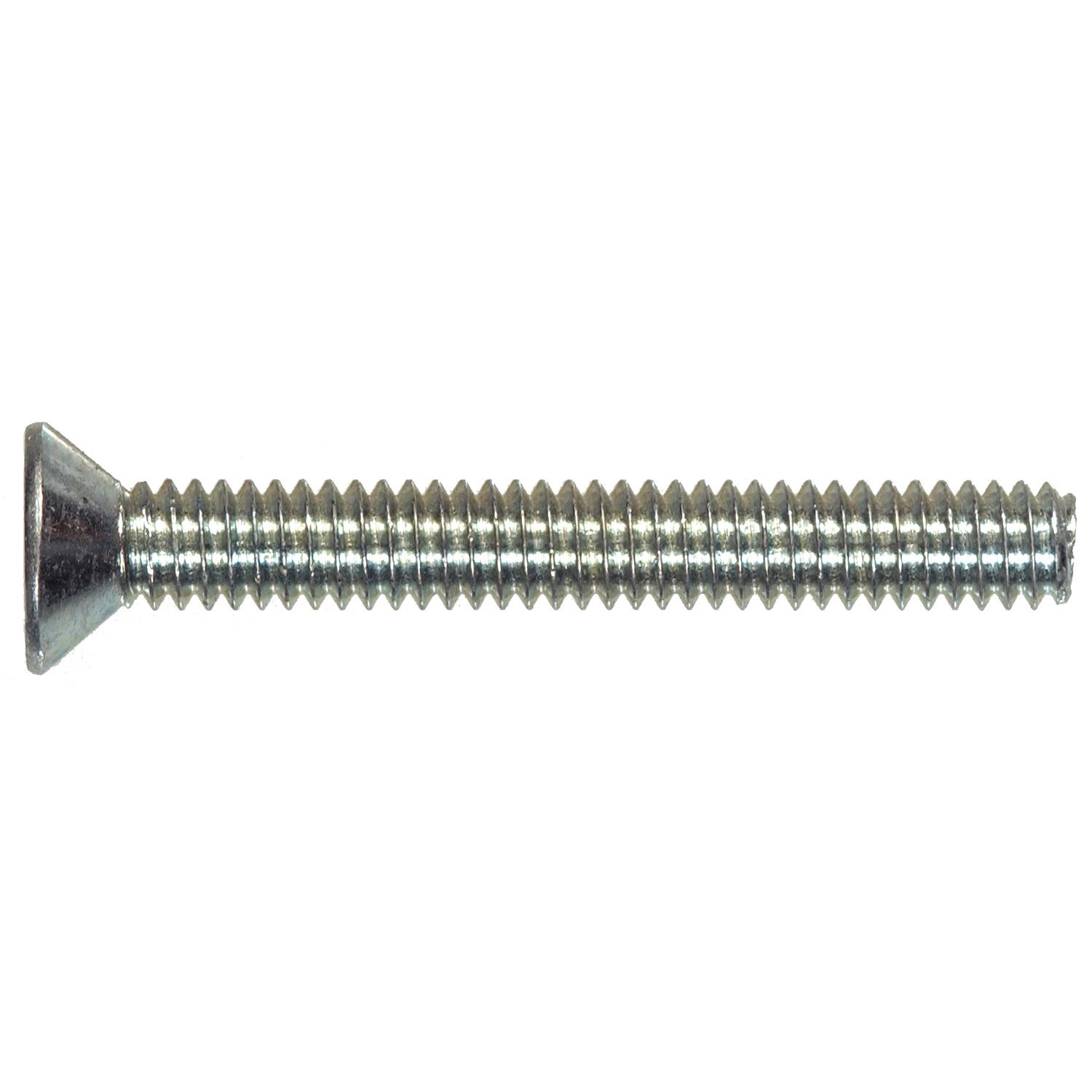 M3 x 0.5 x 5 mm Zinc Flat Head Machine Screw