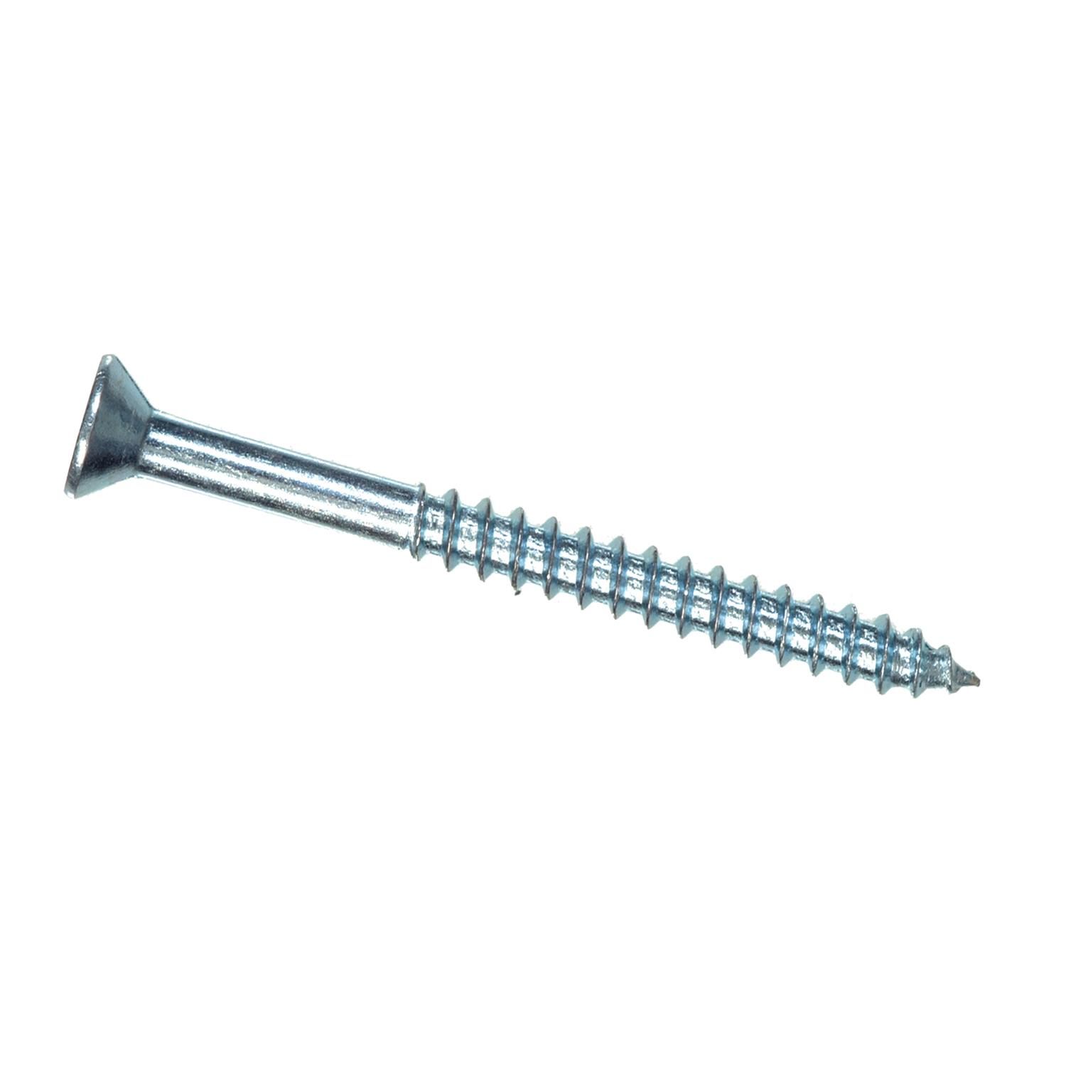#9 x 2-1/2" Zinc Flat Head Wood Hinge Screw