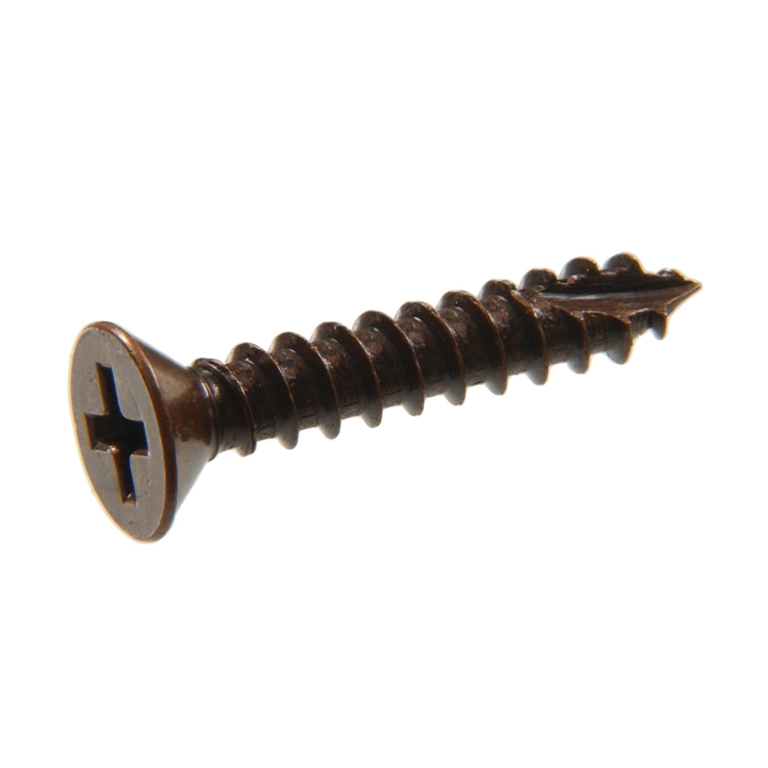 #9 x 1-3/4" Venetian Bronze Flat Head Hinge Screw