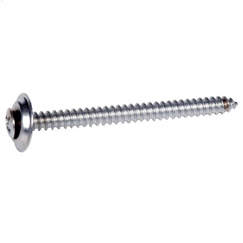 #8 x 5/8" Chrome Oval Head Wood Screw-2/Pack