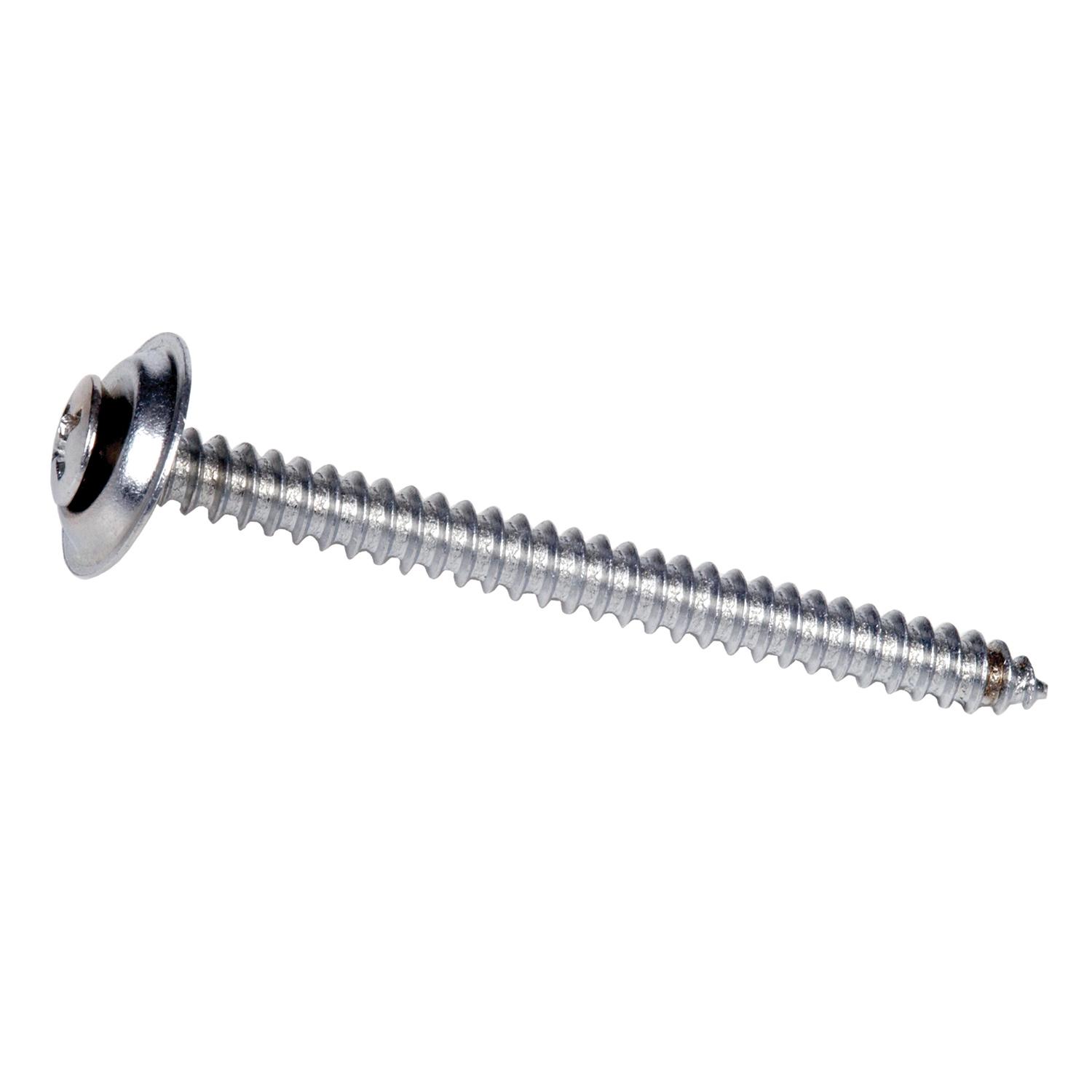 #10 x 1/4" Chrome Oval Head Wood Screw-2/Pack