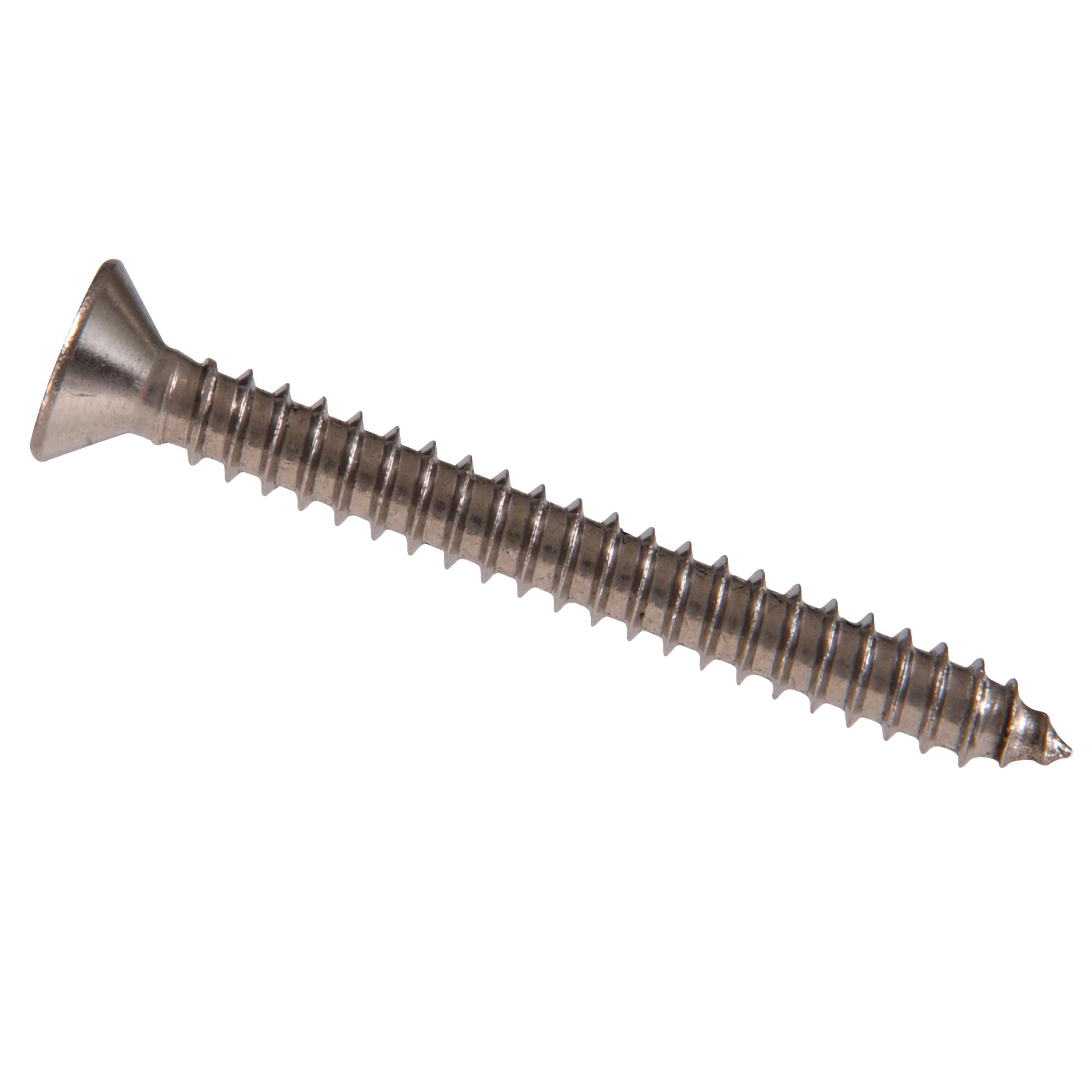 #12 x 3" Flat Head Sheet Metal Screw-5/Pack