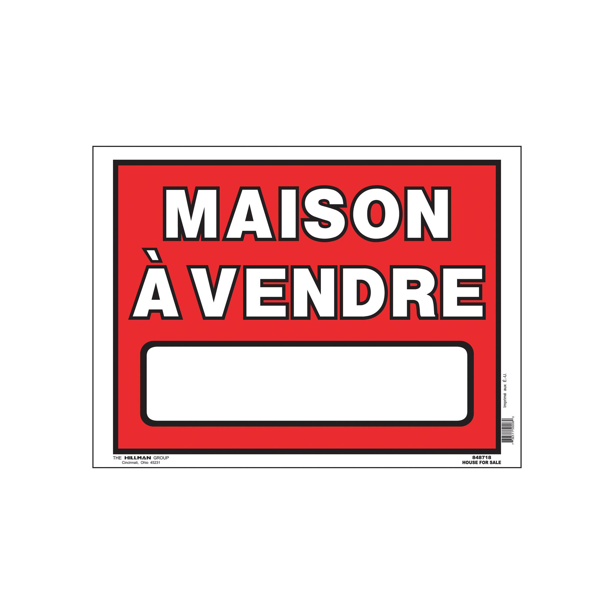 Écriteau Maison à vendre