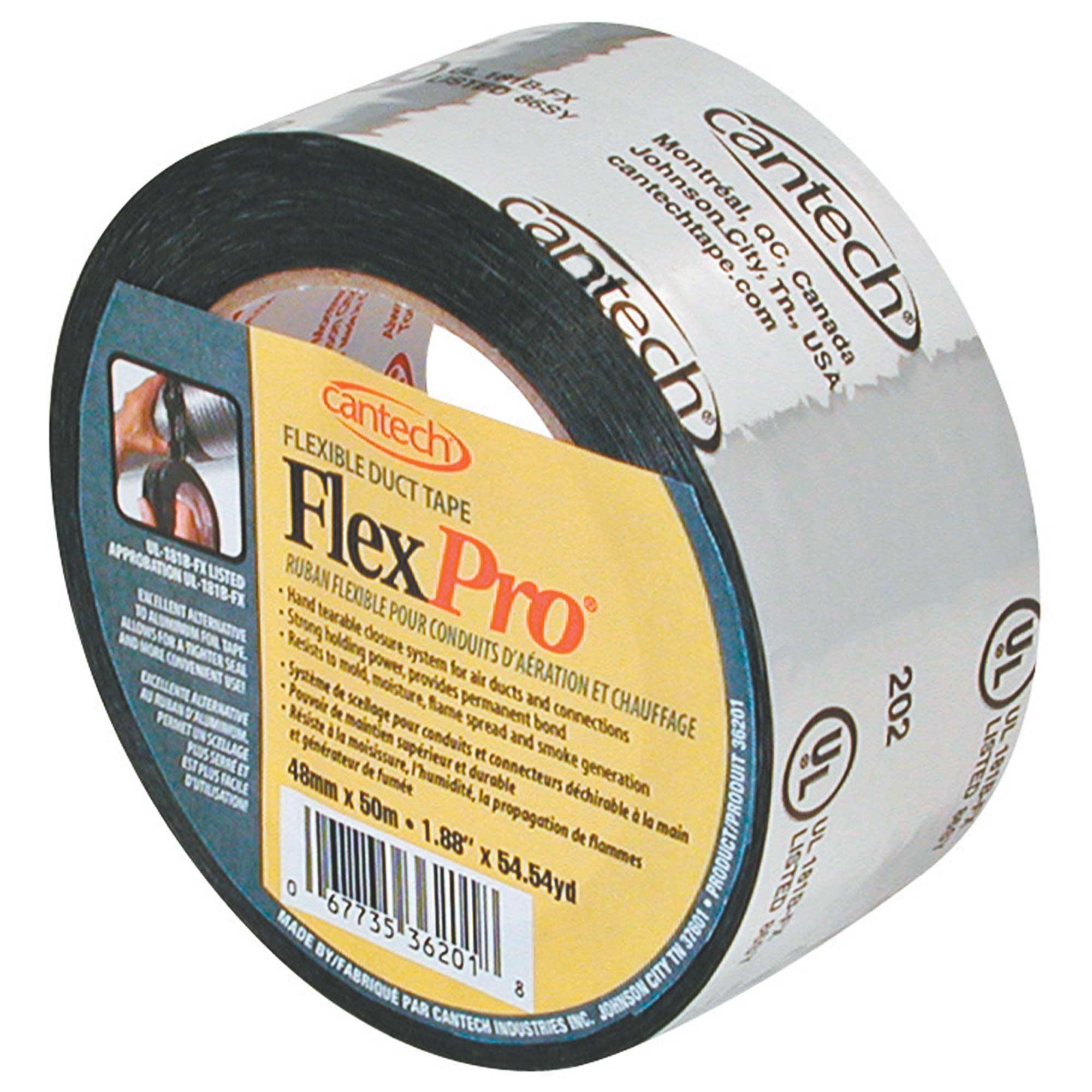 48 mm x 50 m Silver Flexible Duct Tape