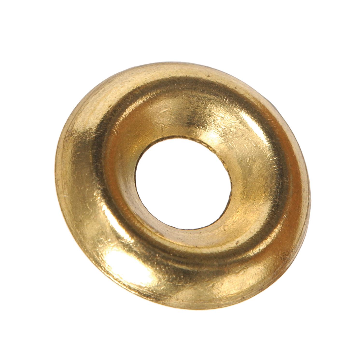 #12 Brass Plated Countersunk Finish Washer
