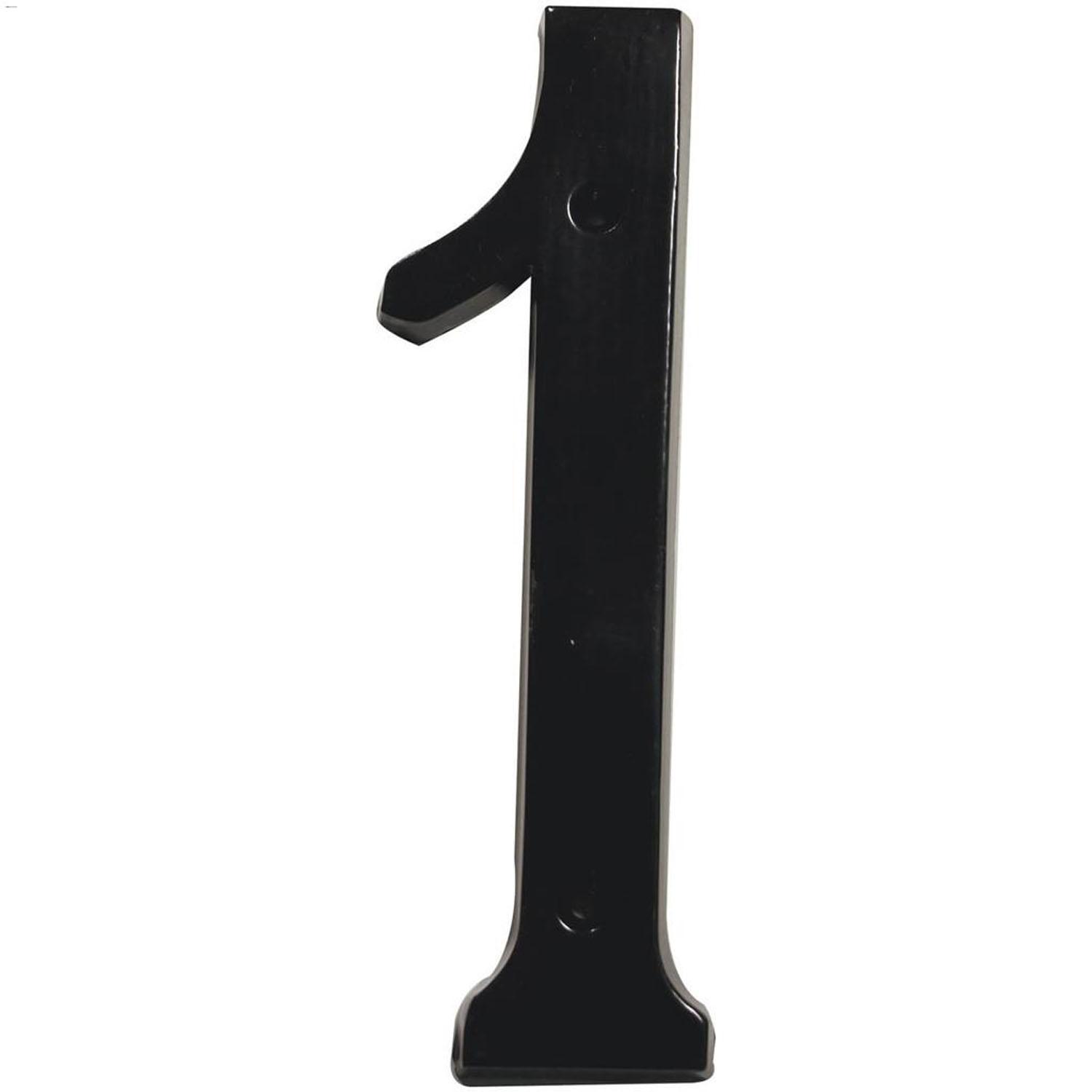 6" Aluminum Black Classic House Number