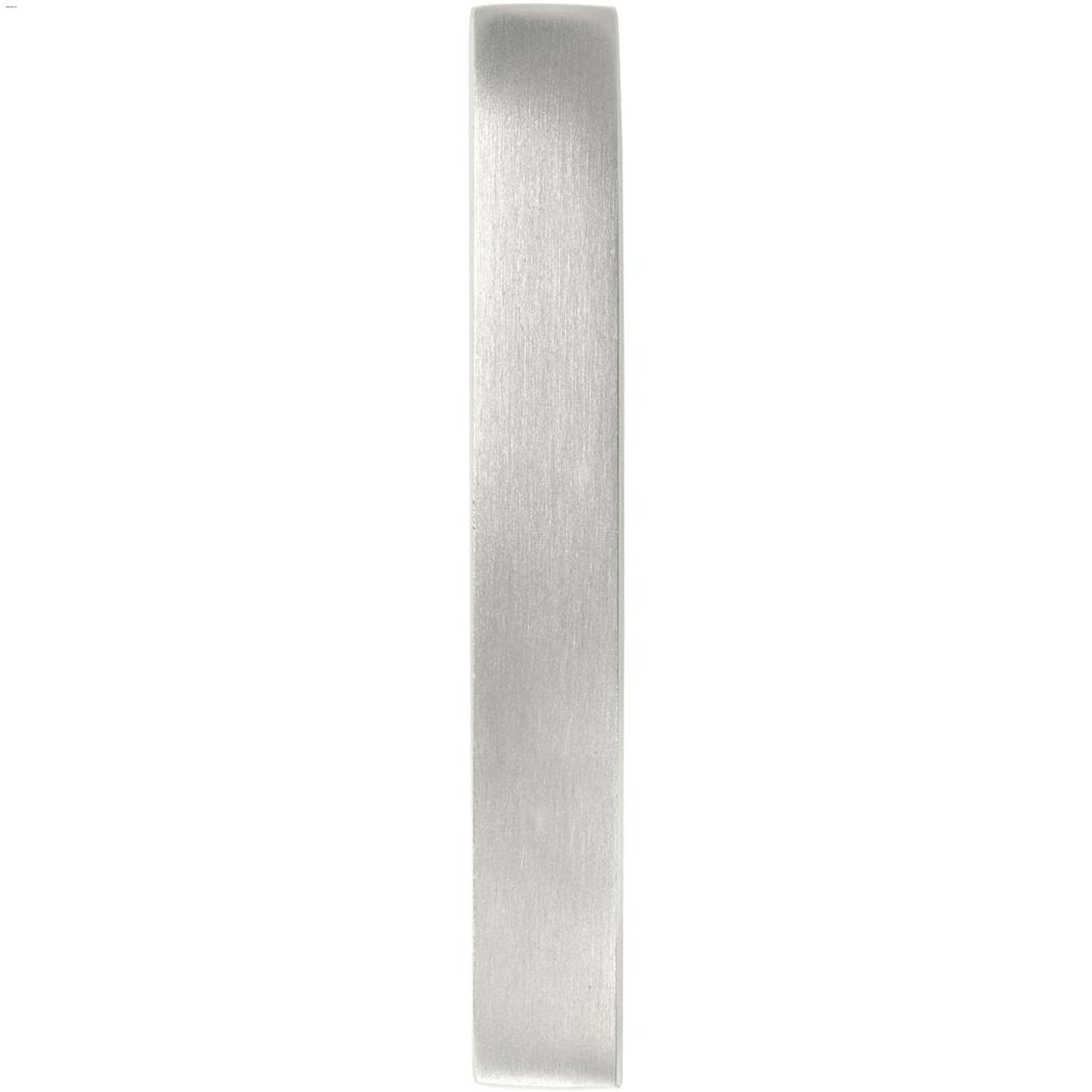 4" Solid Metal Satin Nickel Modern House Number