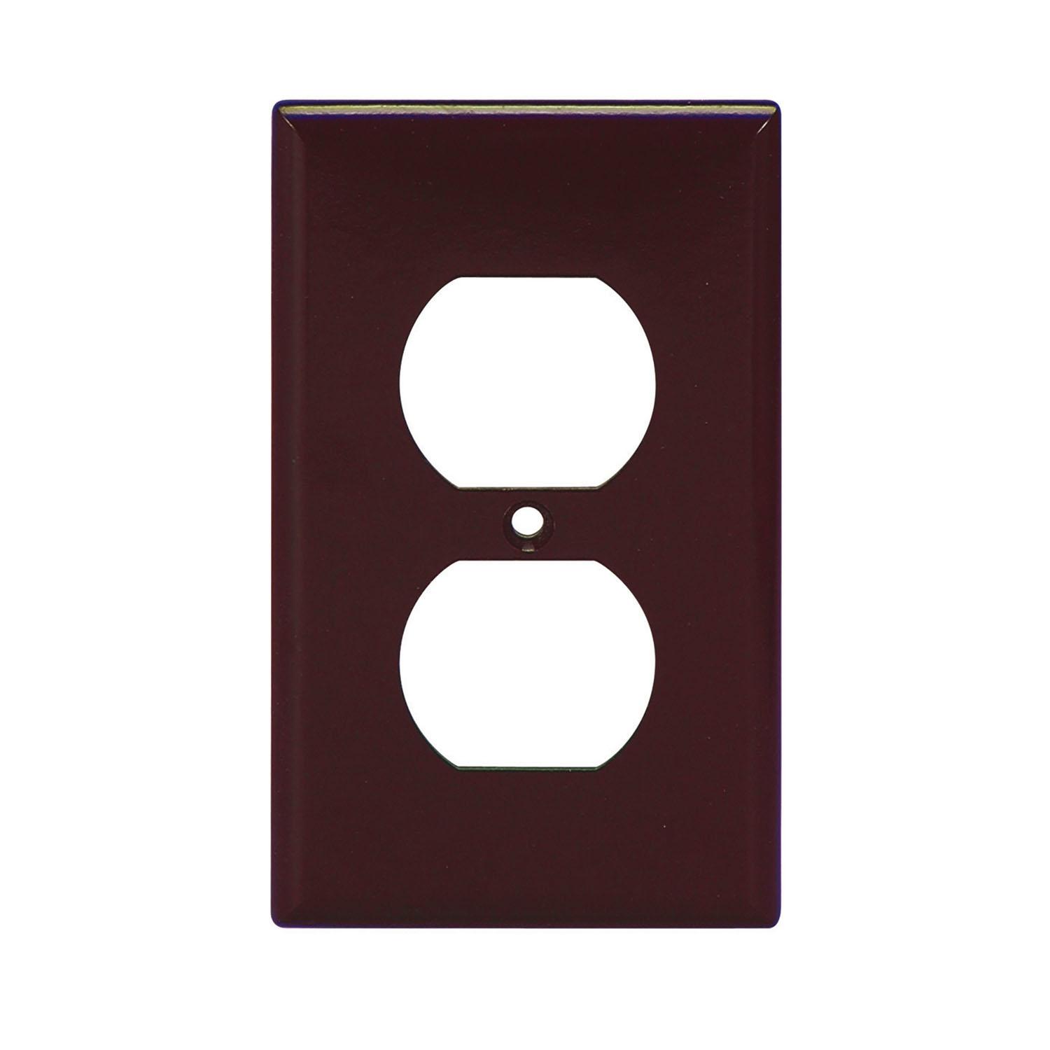 Thermoset (1) Duplex Receptacle Wallplate-Box