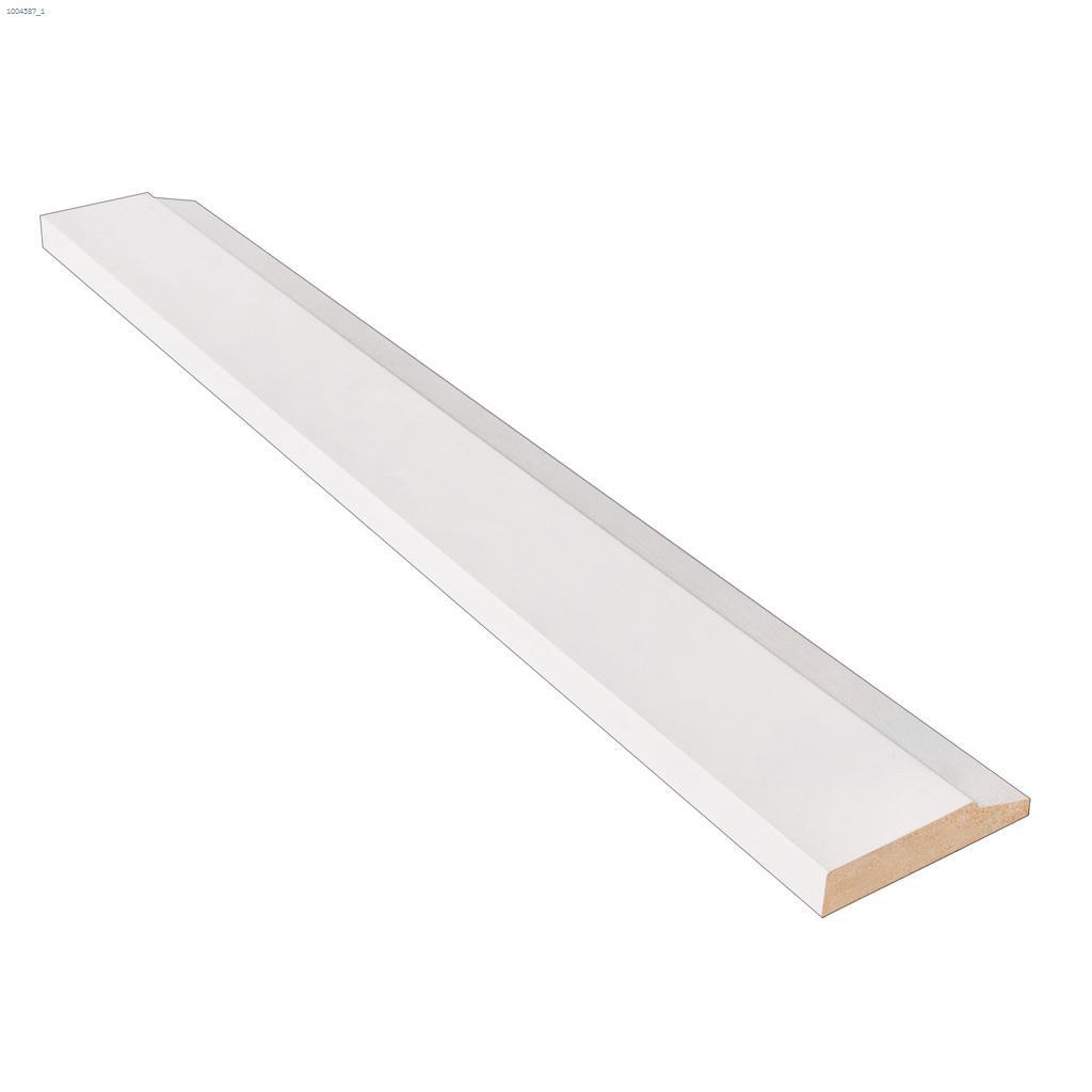 3-1/2" x 3/4" x 8' Moulure pyramidée urbaine en MDF apprêtée