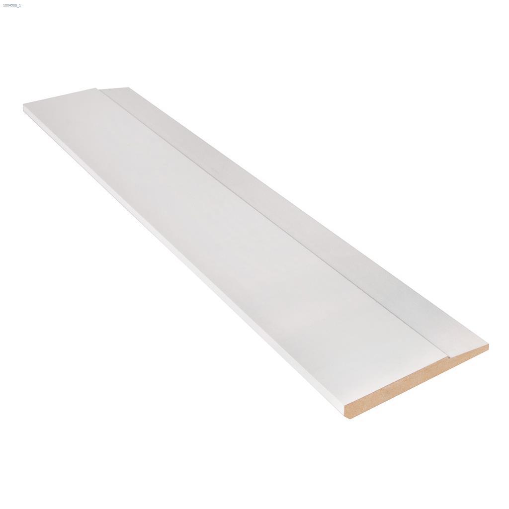 5-1/2" x 5/8" x 8' Plinthe pyramidée en MDF apprêtée