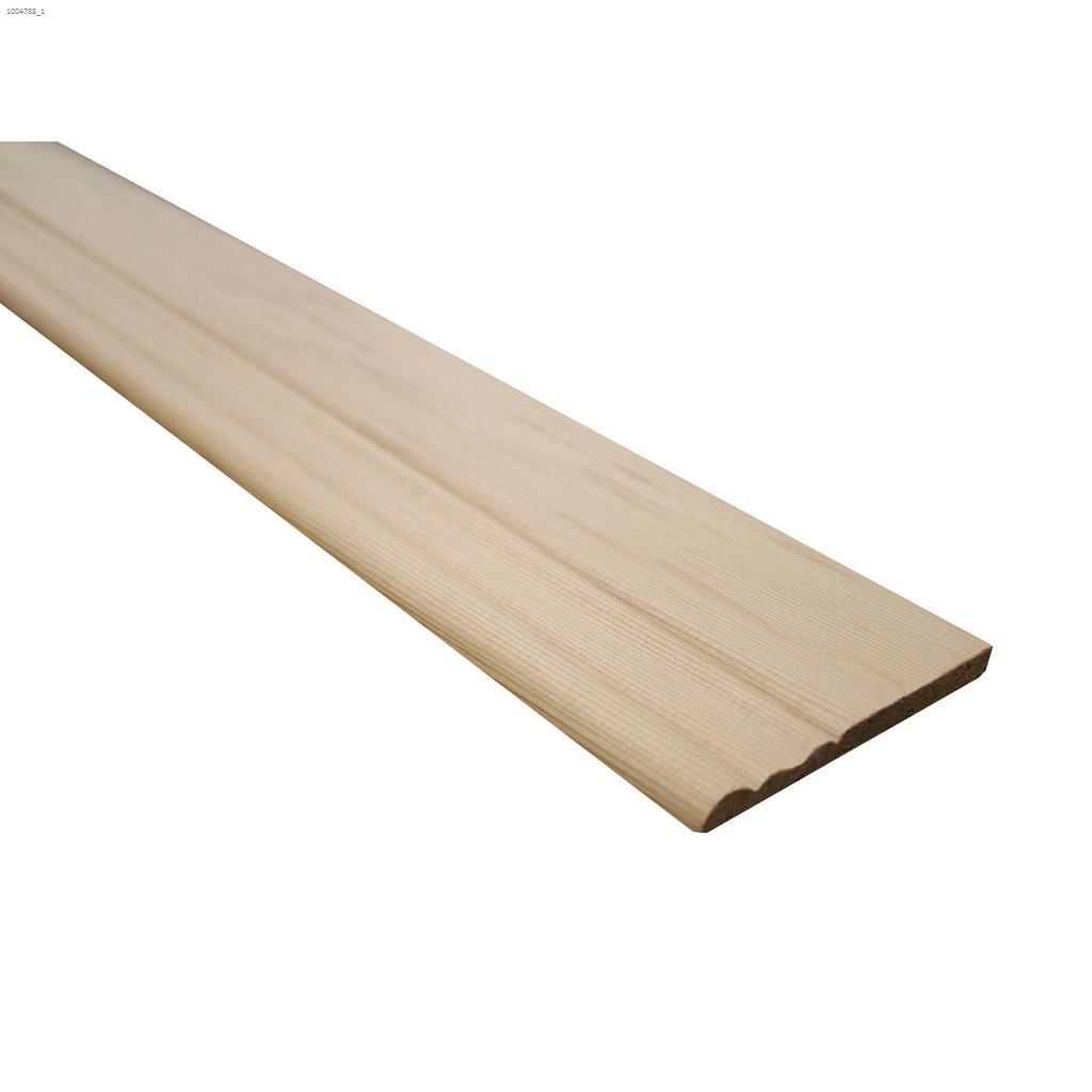 3-1/8" x 5/16" x 8' Cedar Colonial Baseboard Moulding