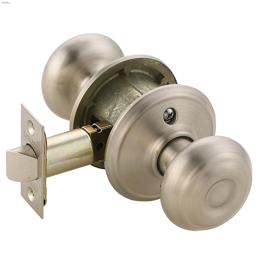 Georgian Passage Knob Satin Nickel