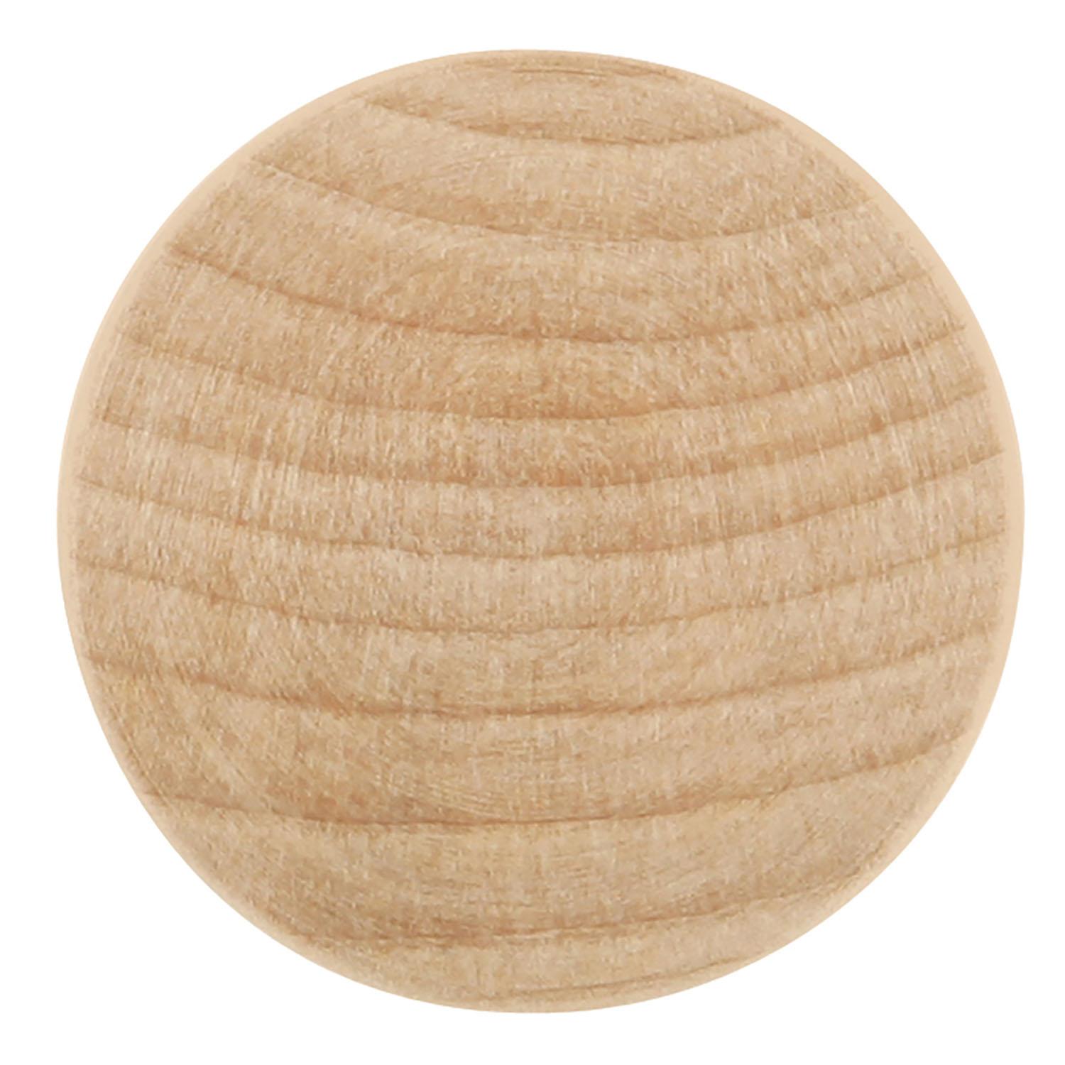 1-1/4" Unfinished Wood Natural Woodcraft Door Knob-2/Pack