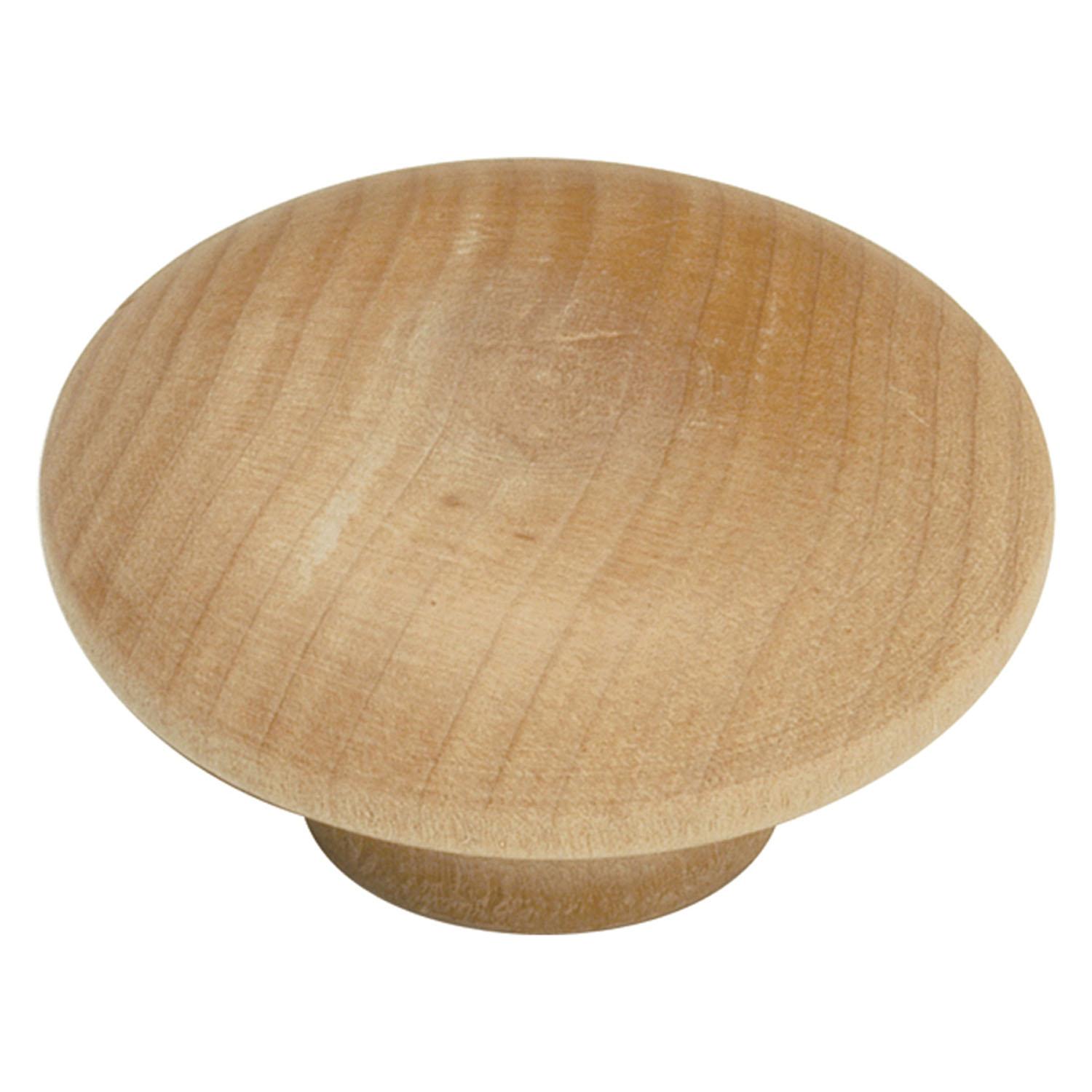 2" Unfinished Wood Natural Woodcraft Door Knob