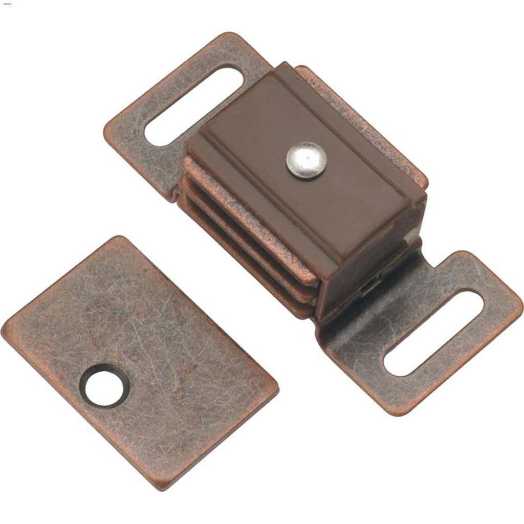 25 mm x 60 mm Statuary Bronze Double Magnetic Catch