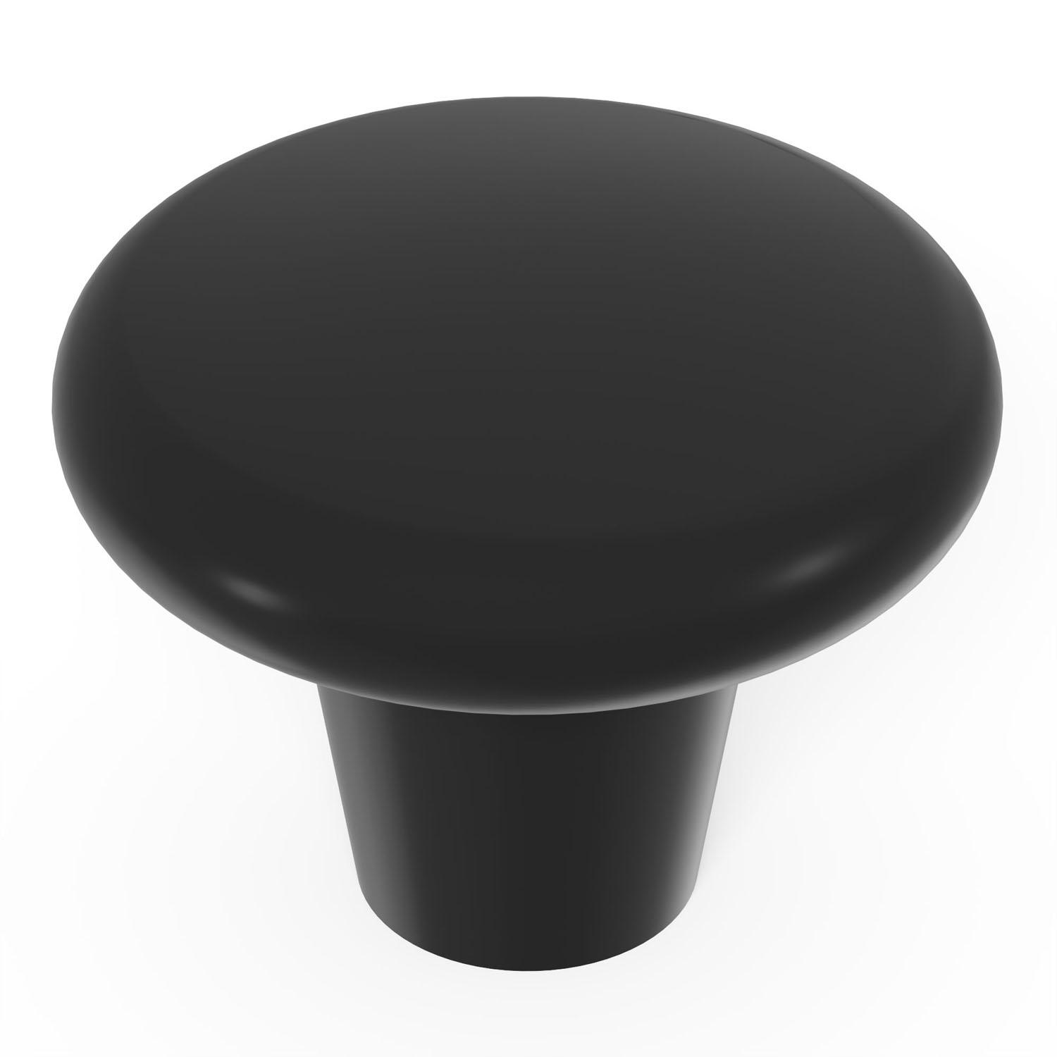 1-1/2" Black Midway Door Knob