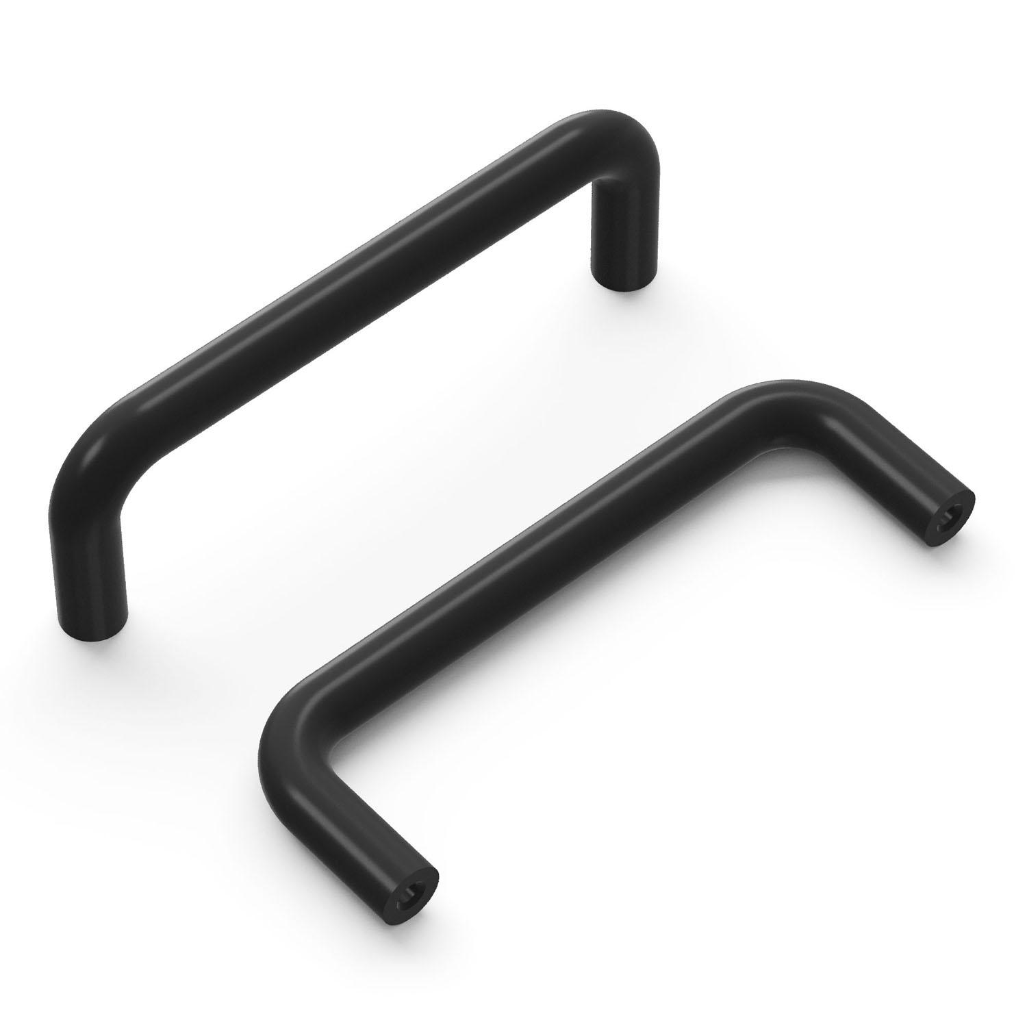 3.7" Black Midway Door Pull