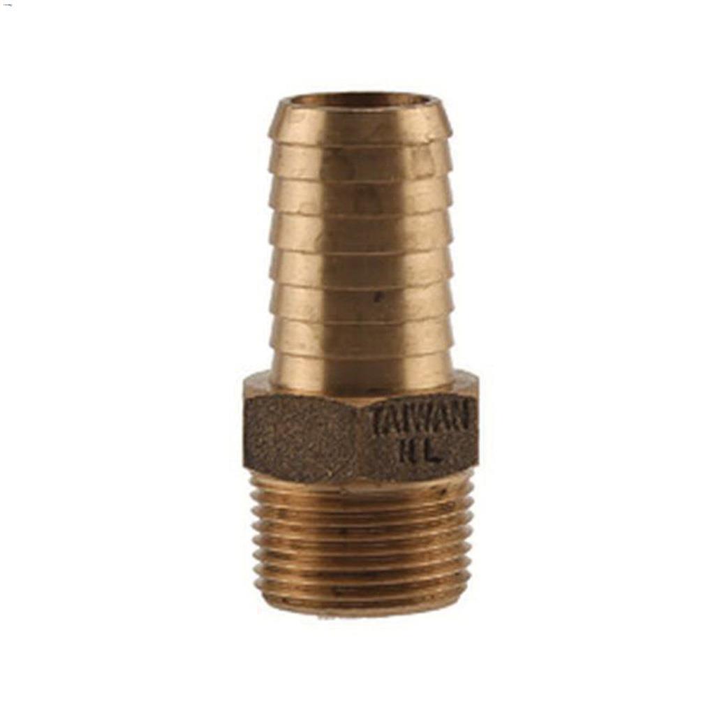 1" x 1" MPT x Insertion d'adaptateur de tuyau en bronze