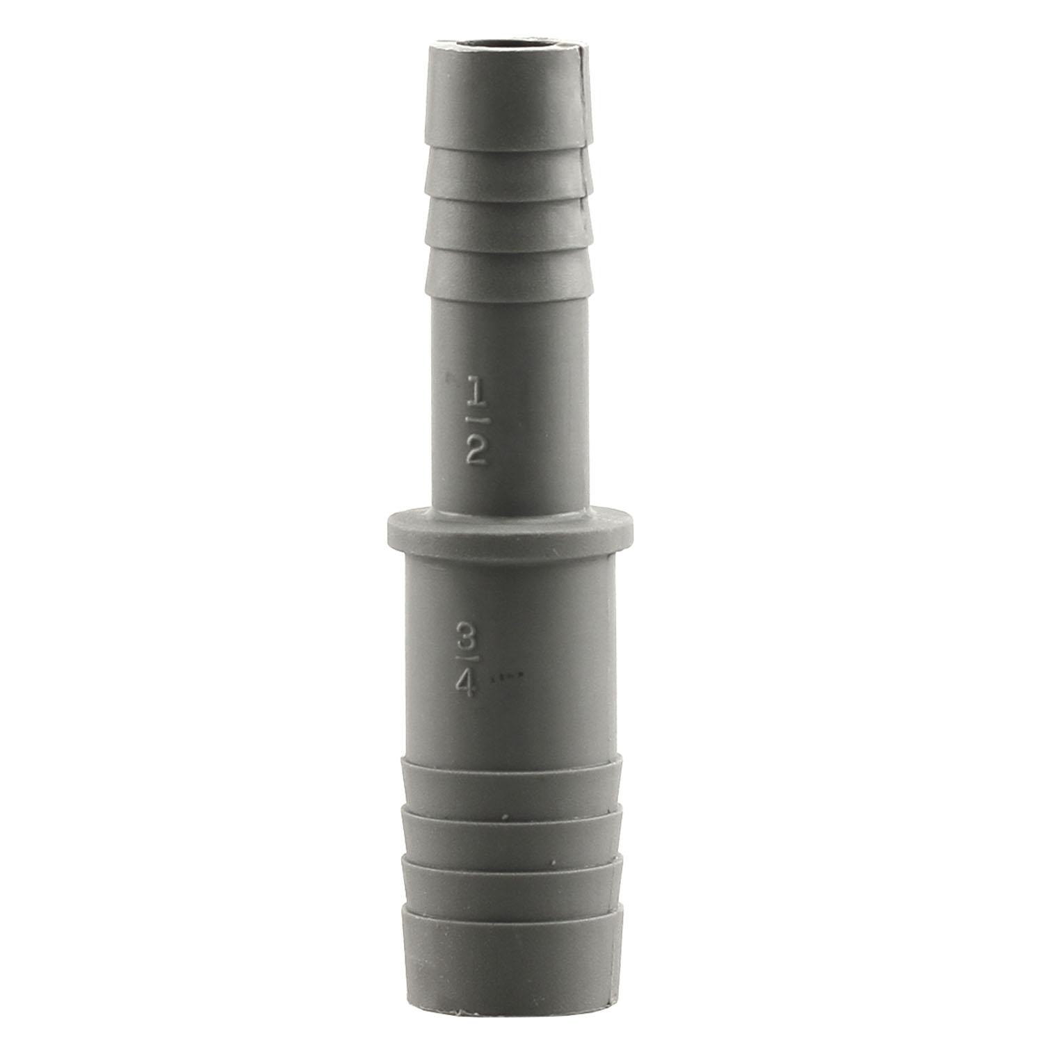 3/4" x 1/2" Manchon réducteur de tuyau en polyéthylène gris