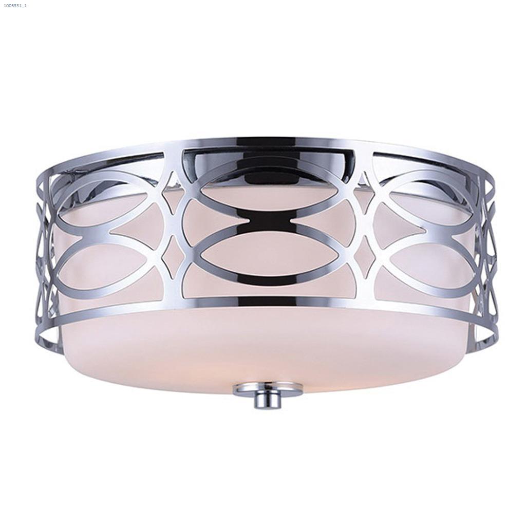 Drake 12" Chrome Flush Mount