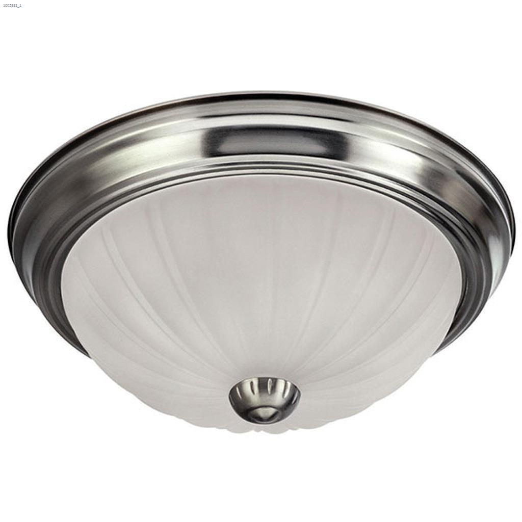 Signature 11" Melon Brushed Pewter Flush Mount