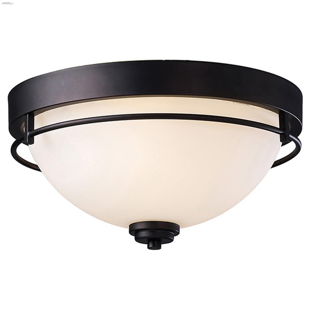 Somerset 15" Oil Rubbed Bronze Flush Mount
