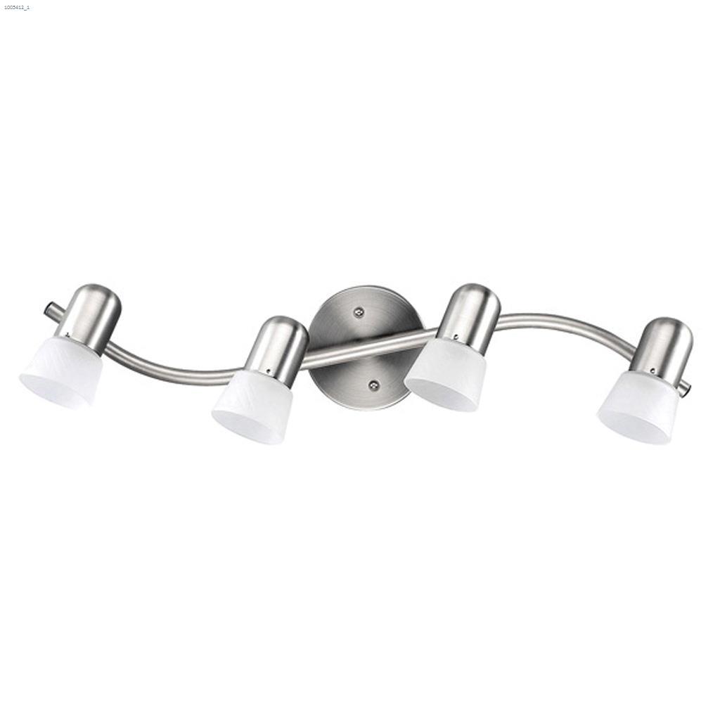 Omni 4-Light Brushed Pewter Track Fixture