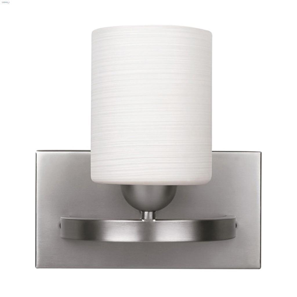 Hampton 1-Light Brushed Pewter Vanity Fixture