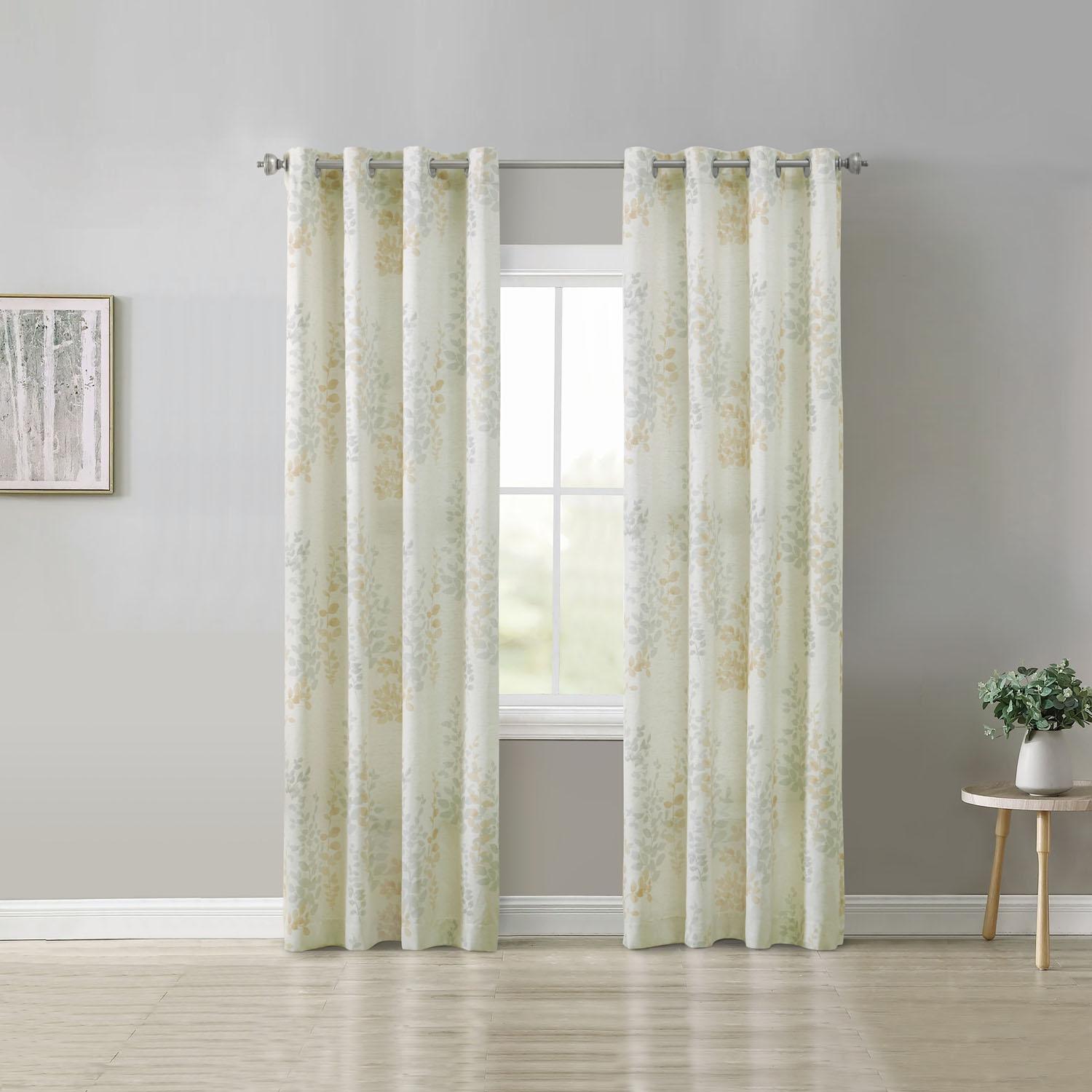 50" x 84" Ivory Lana Grommet Drapery Panel
