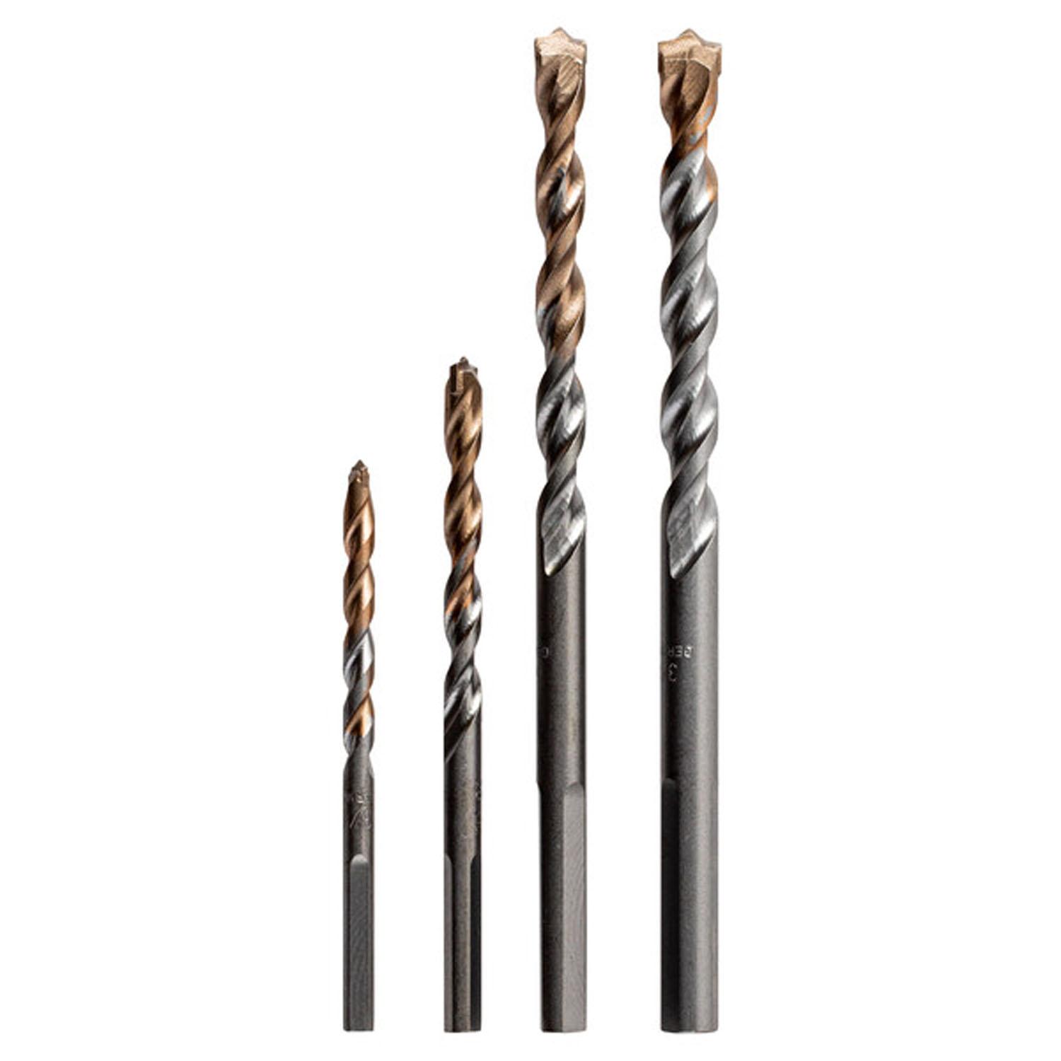 4-Piece Masonry Drill Bit Set