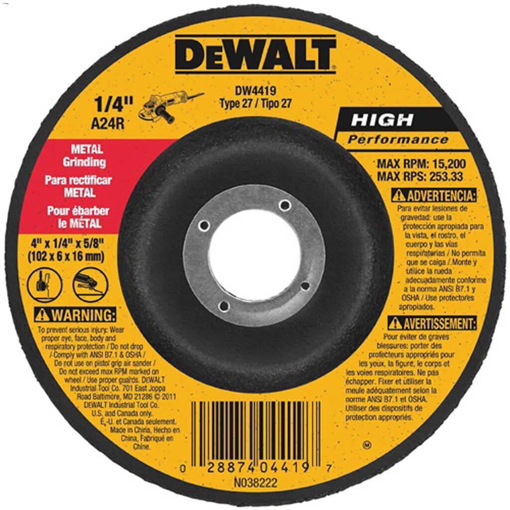 5" x 1/4" Aluminum Oxide Grinding Wheel