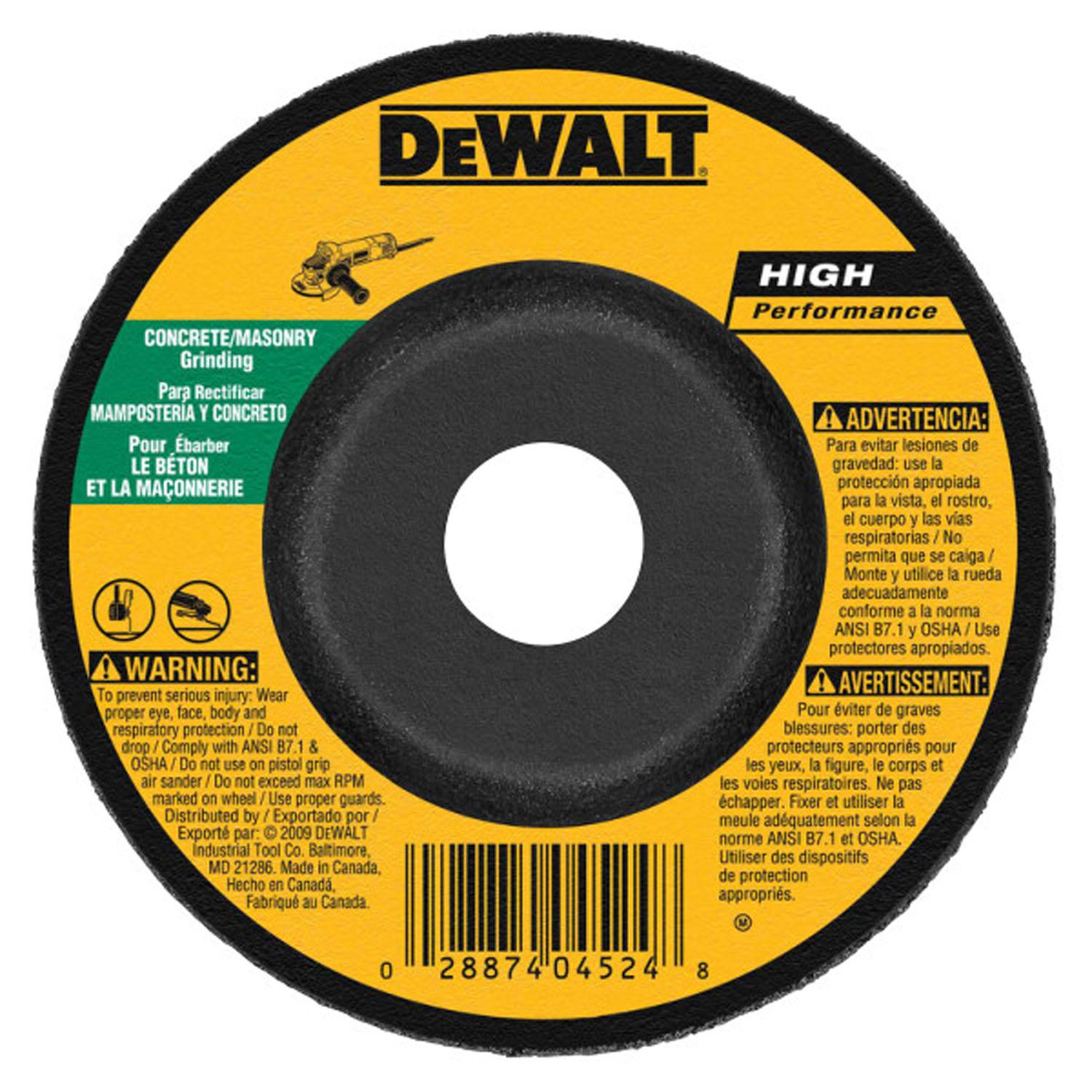 5" x 1/4" Silicon Carbide Grinding Wheel