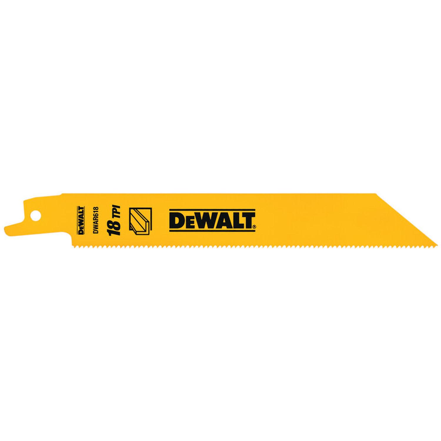 6" 18 TPI Reciprocating Saw Blade-5 Per Pack