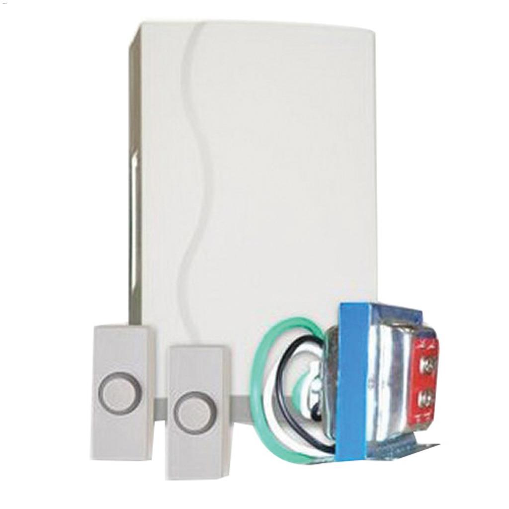 White Wired Door Chime Contractor Kit