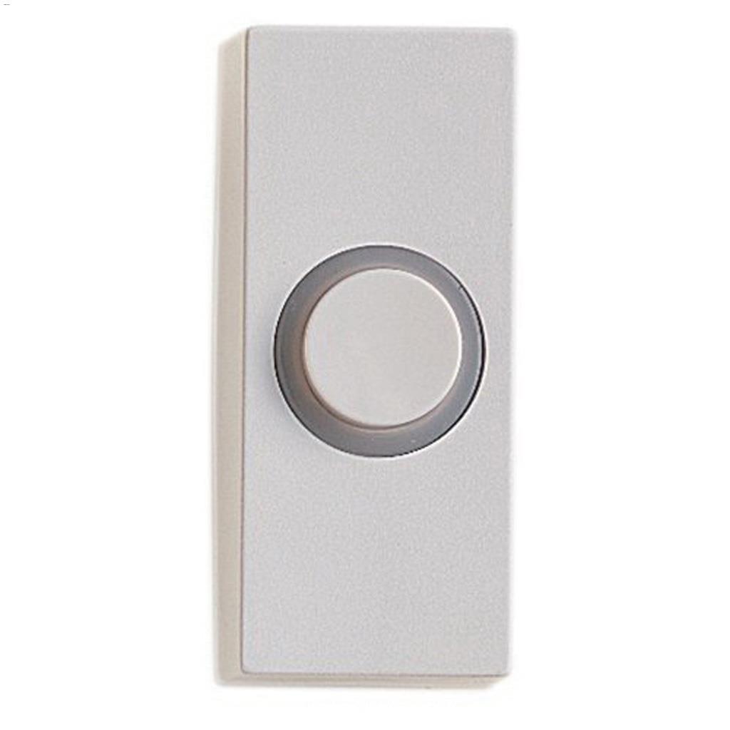 UV-Resistant Plastic White Wired Illuminated Push Button