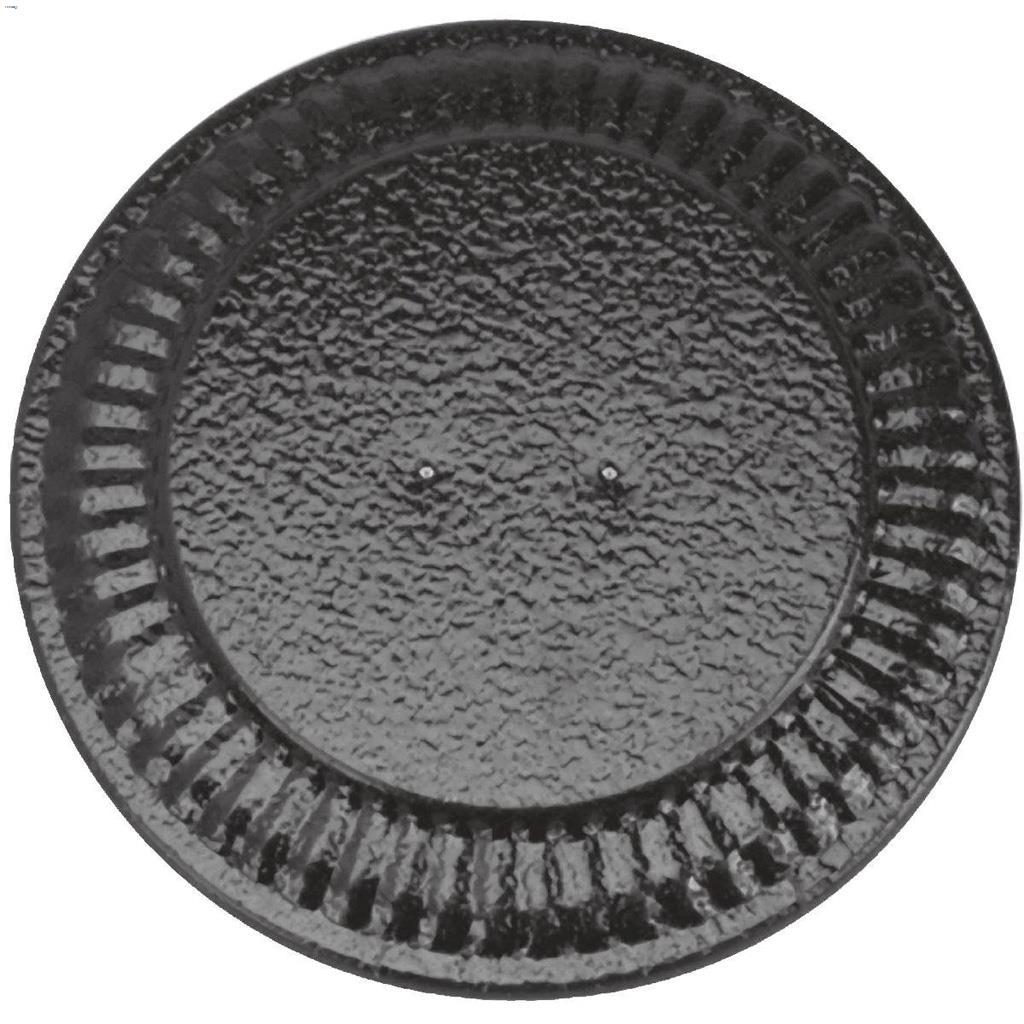 6" - 8" Black Matte Adjustable Flue Stopper